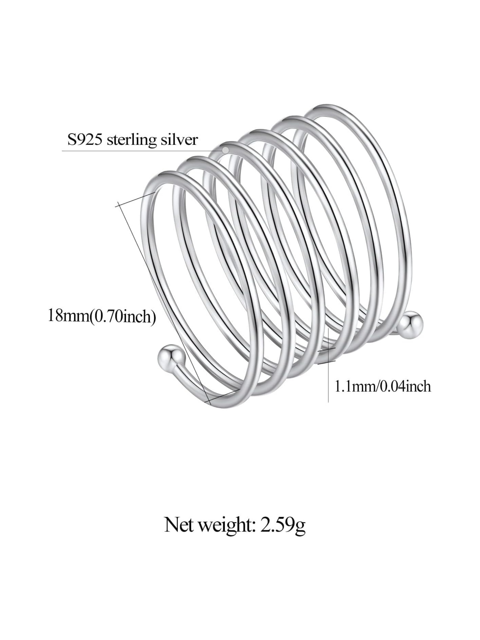 Vintage Intertwined Cross Long Wire Full Finger Rings 