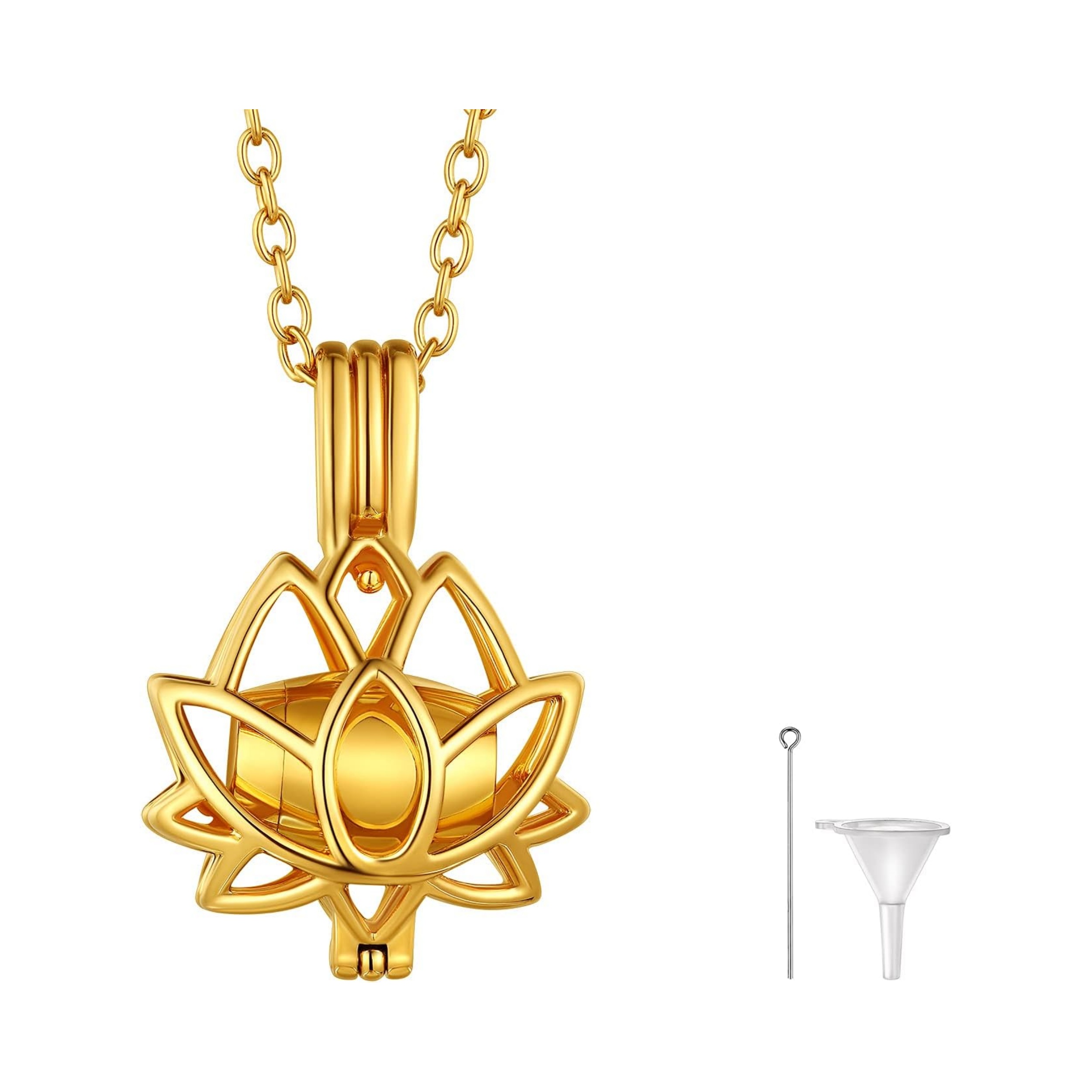 lotus Urn Ashes Pendant Necklaces