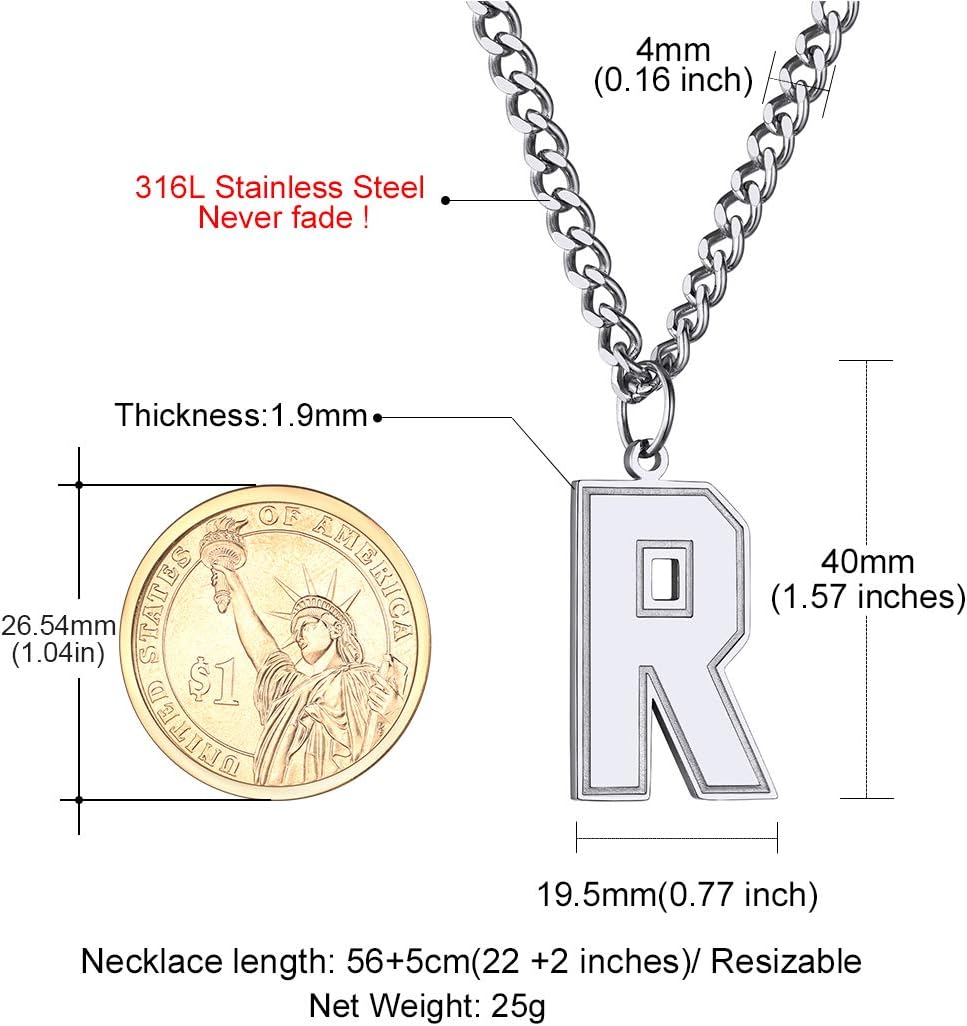 Initial R letter Necklace