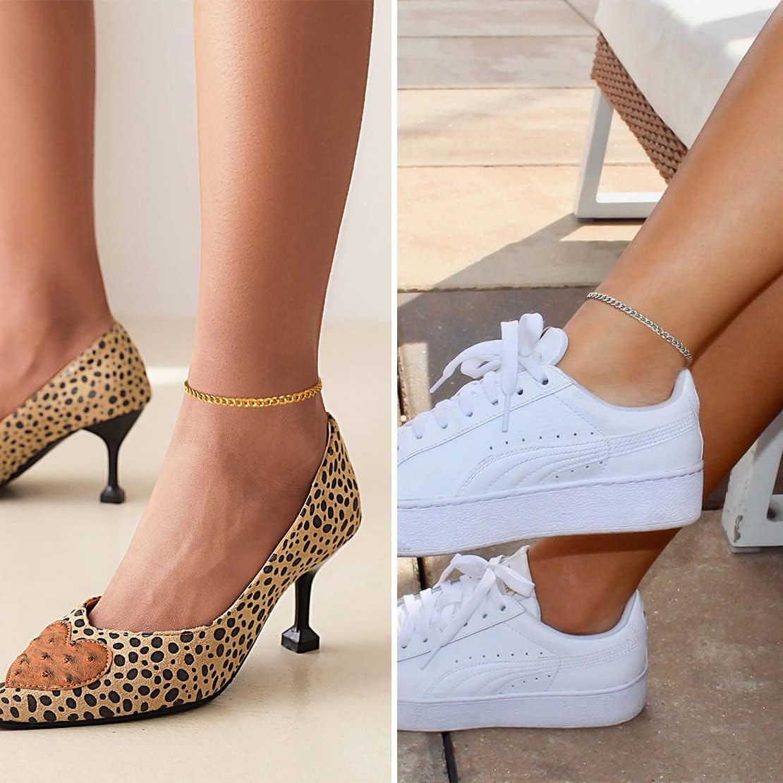 Cuban Curb Chain Anklets