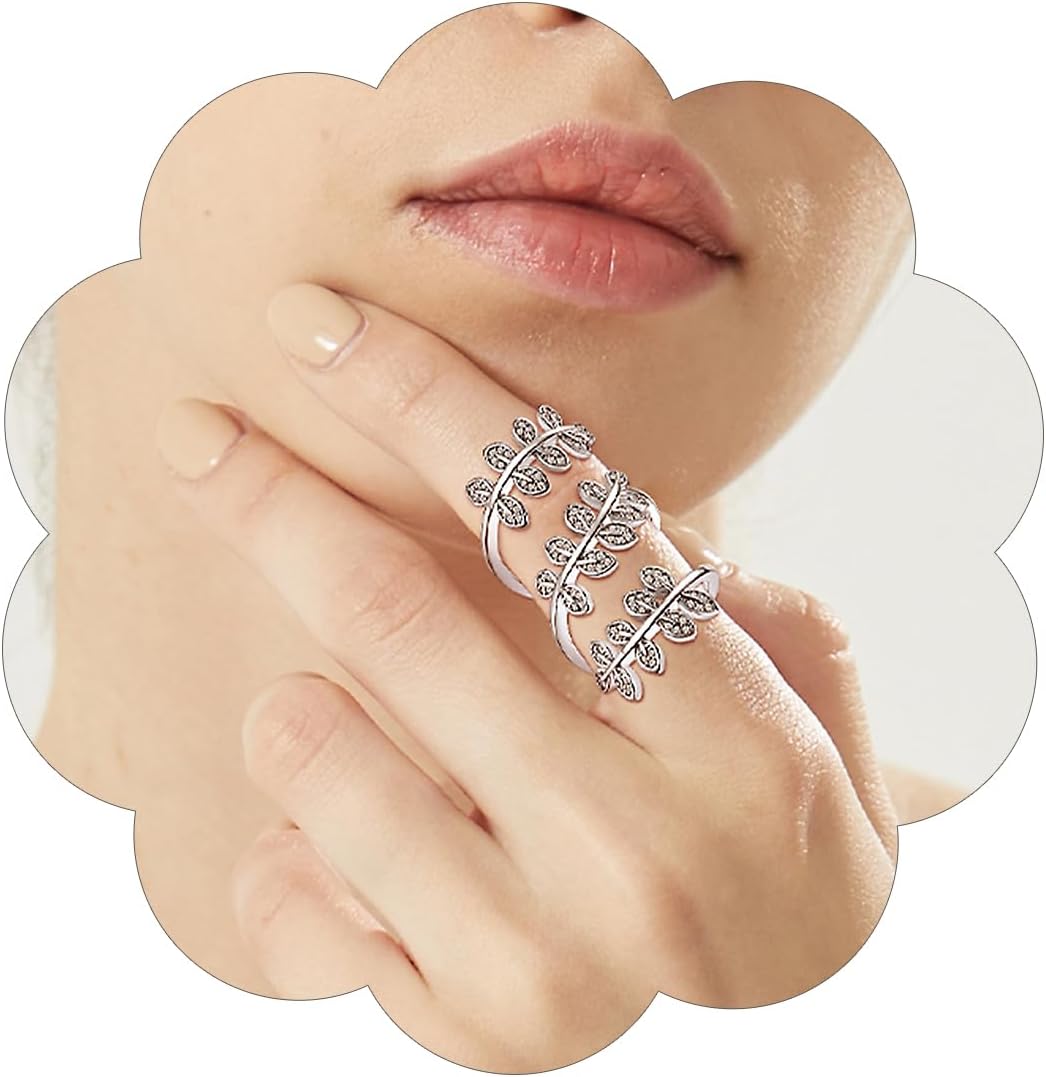Adjustable Flower Knuckle Finger Rings