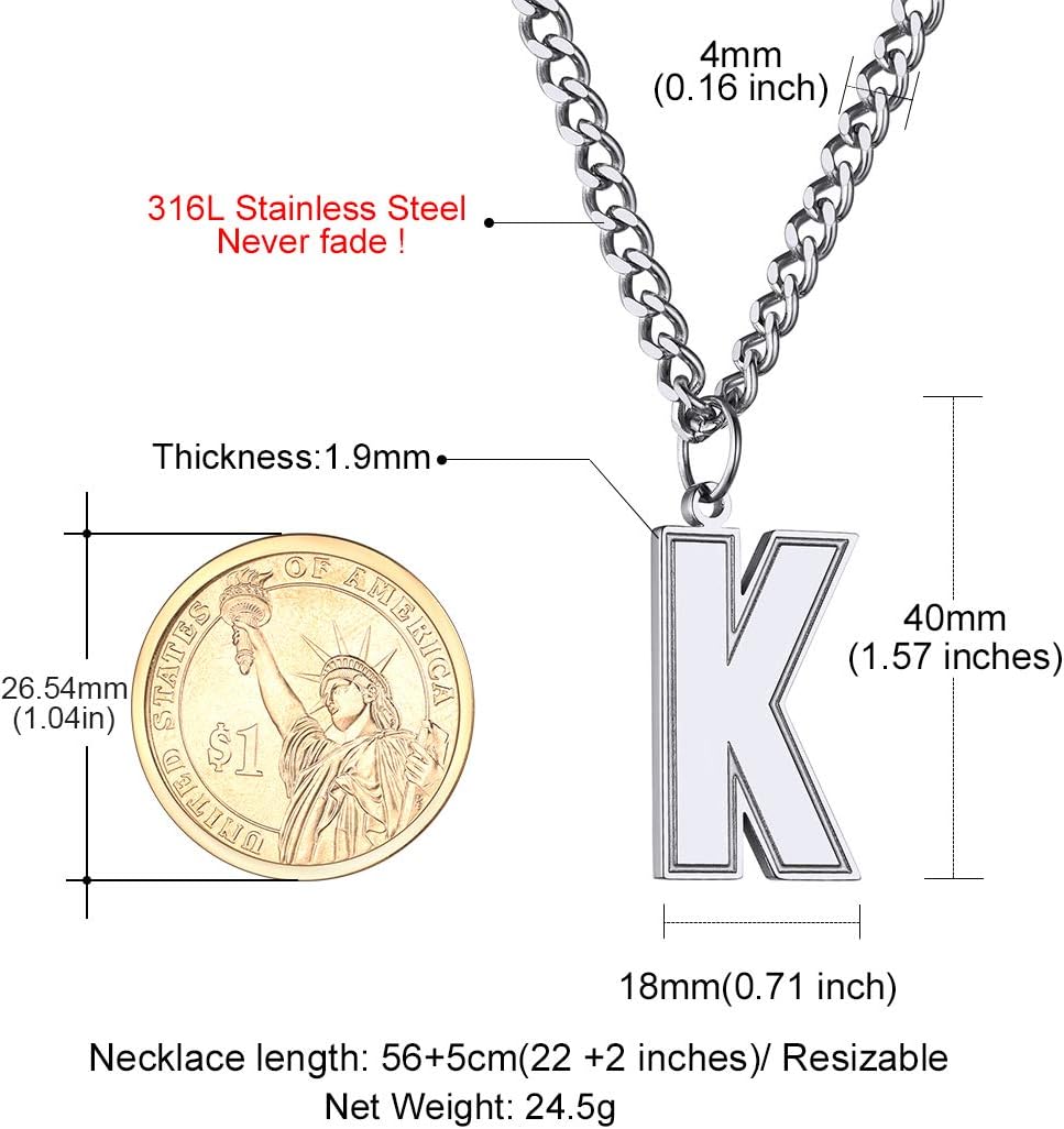 Initial K letter Necklace