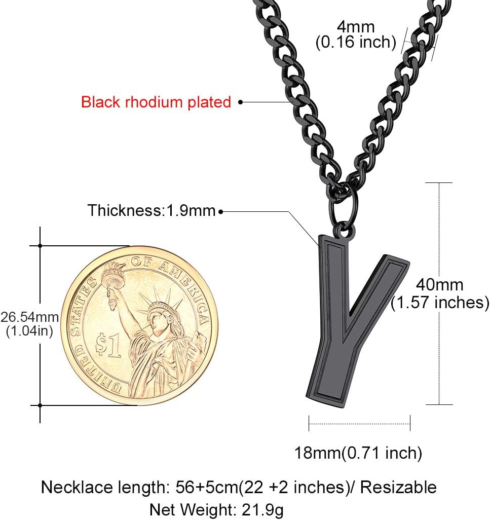 Initial Y letter Necklace