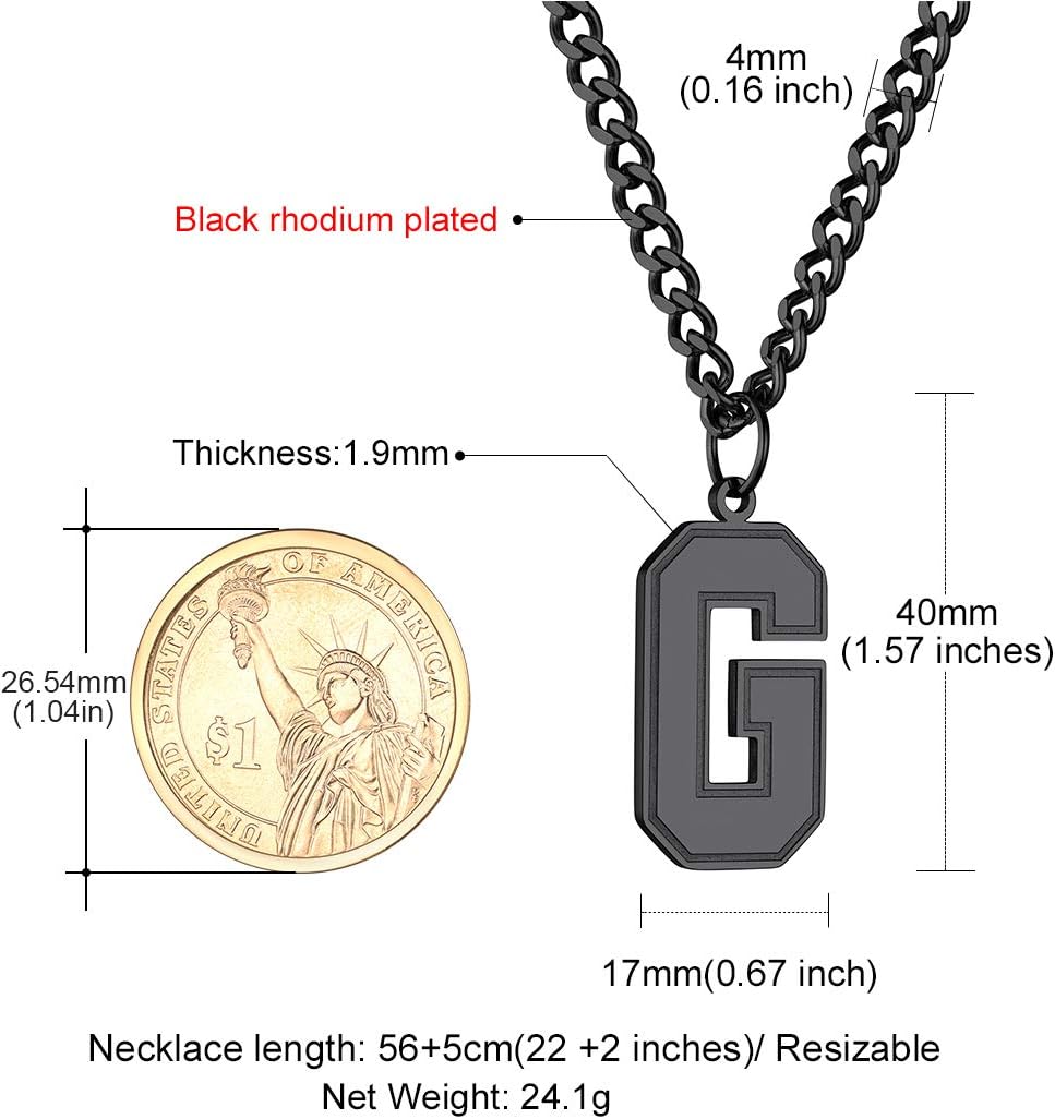 Initial G letter Necklace