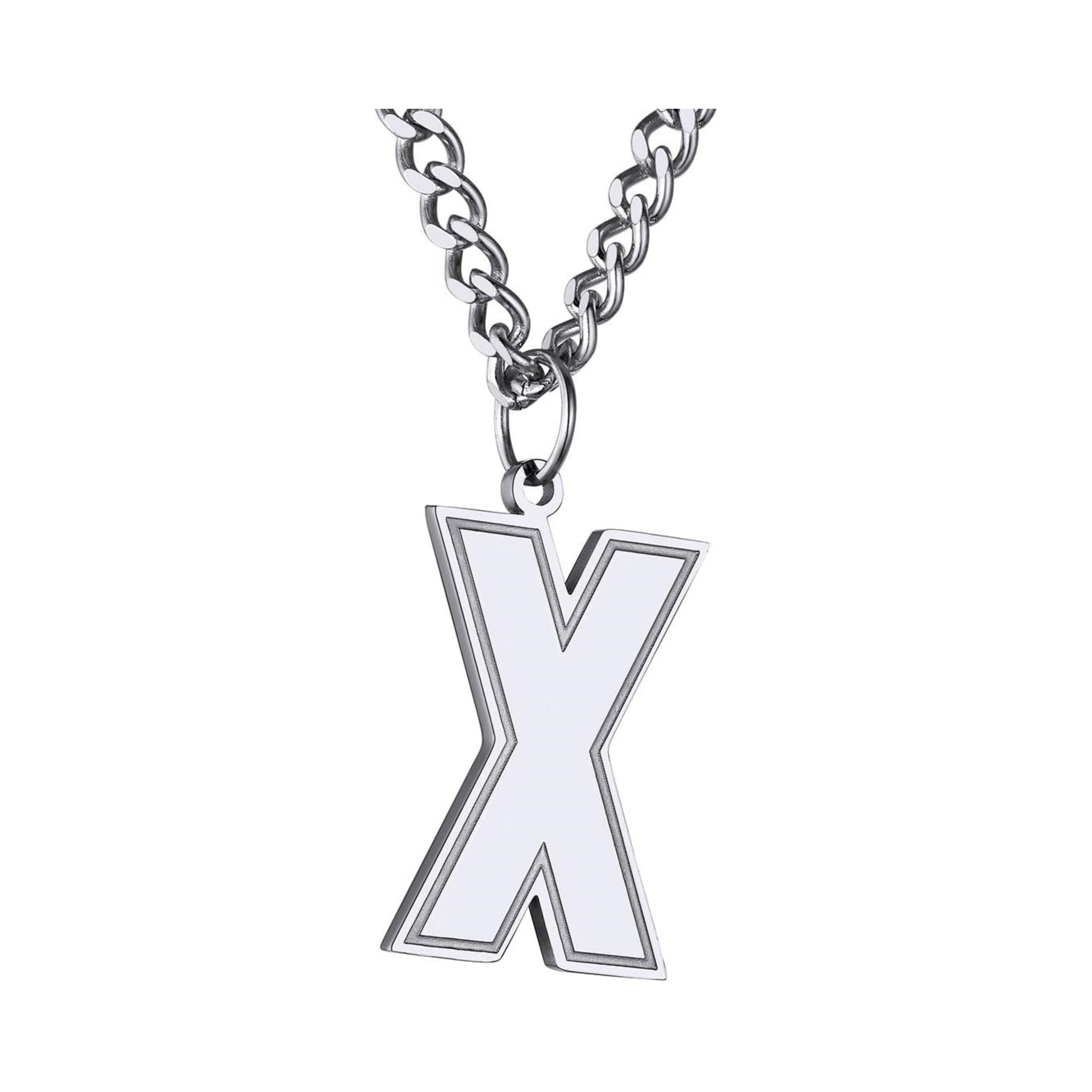 Initial X letter Necklace