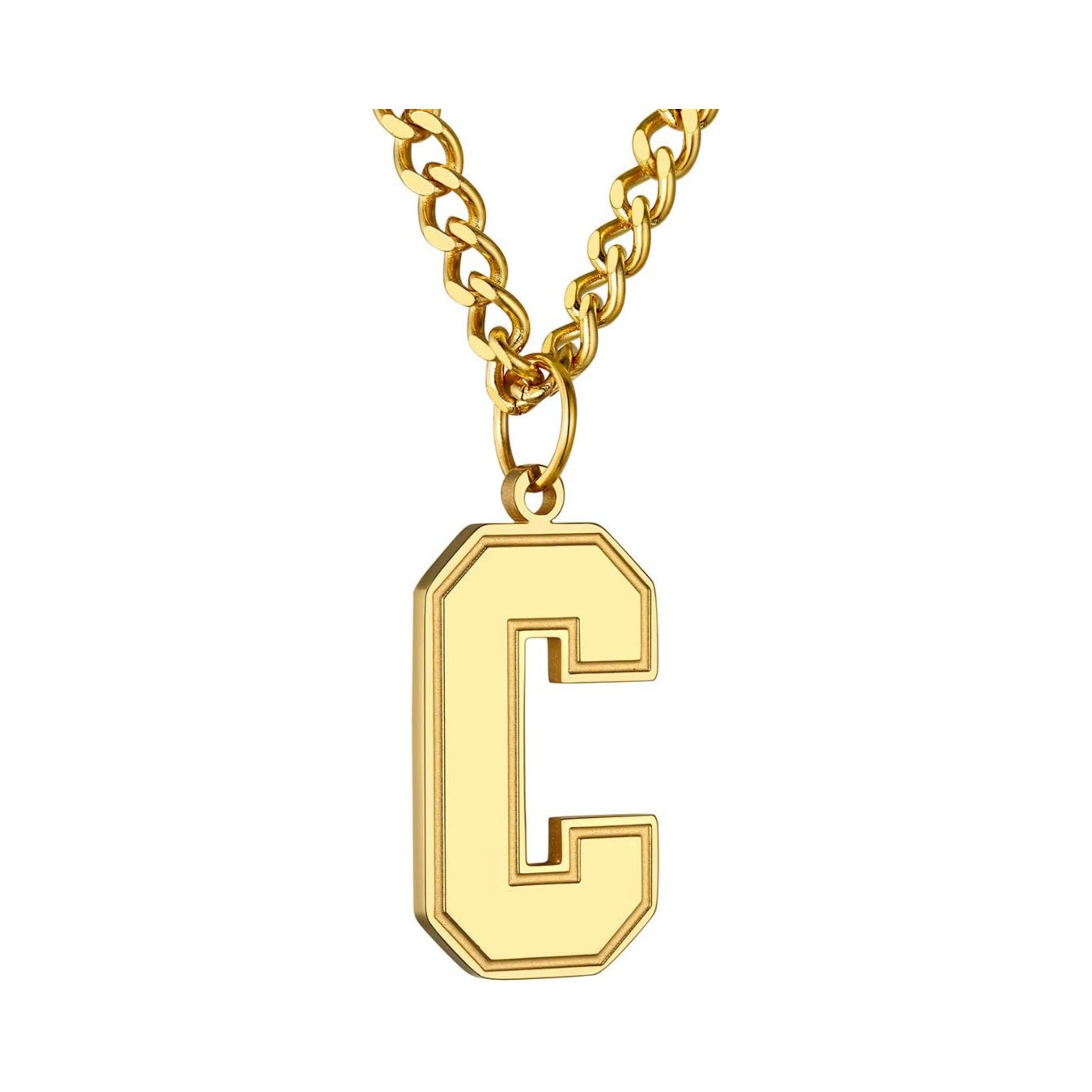 Initial C letter Necklace