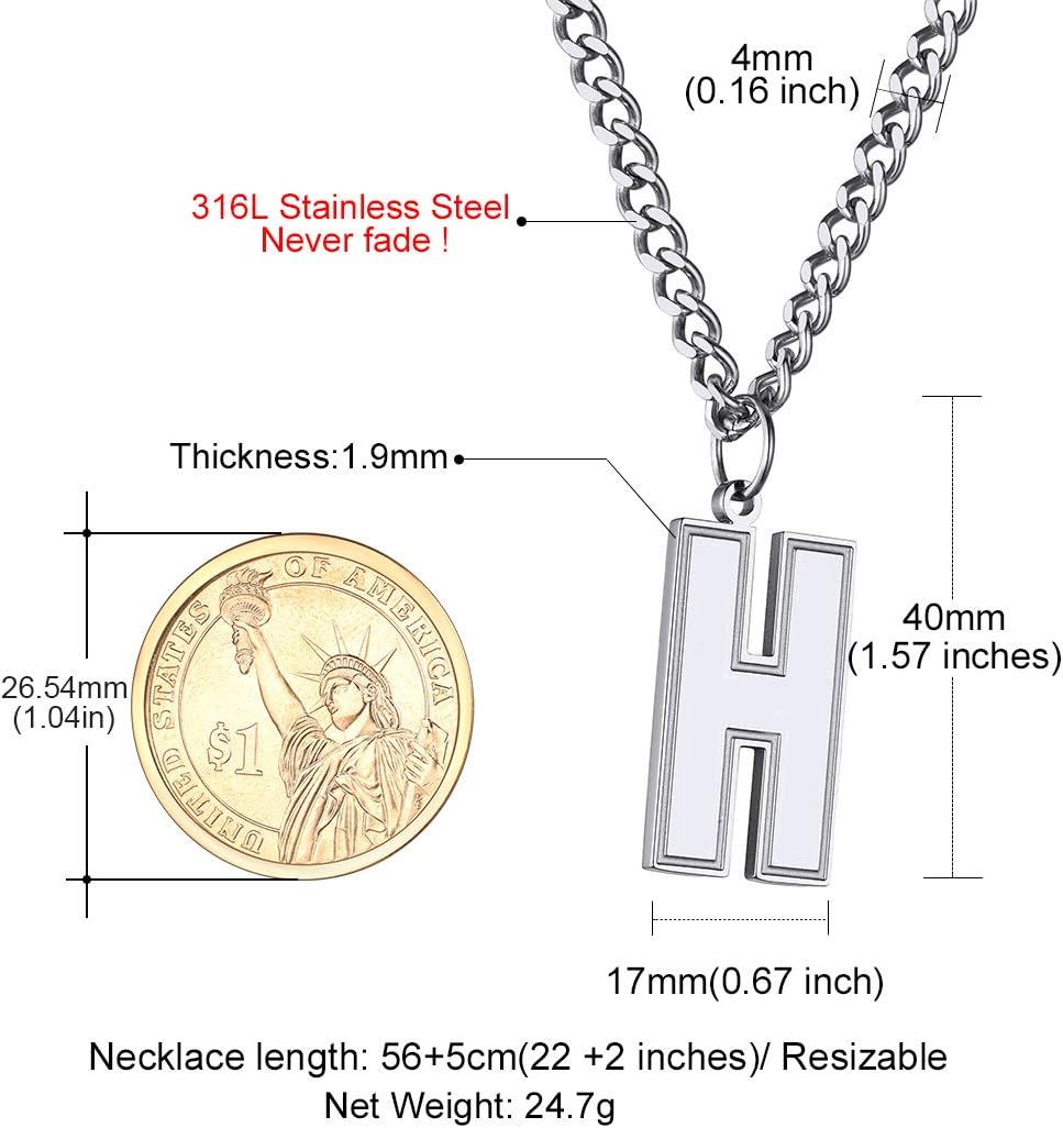 Initial H letter Necklace