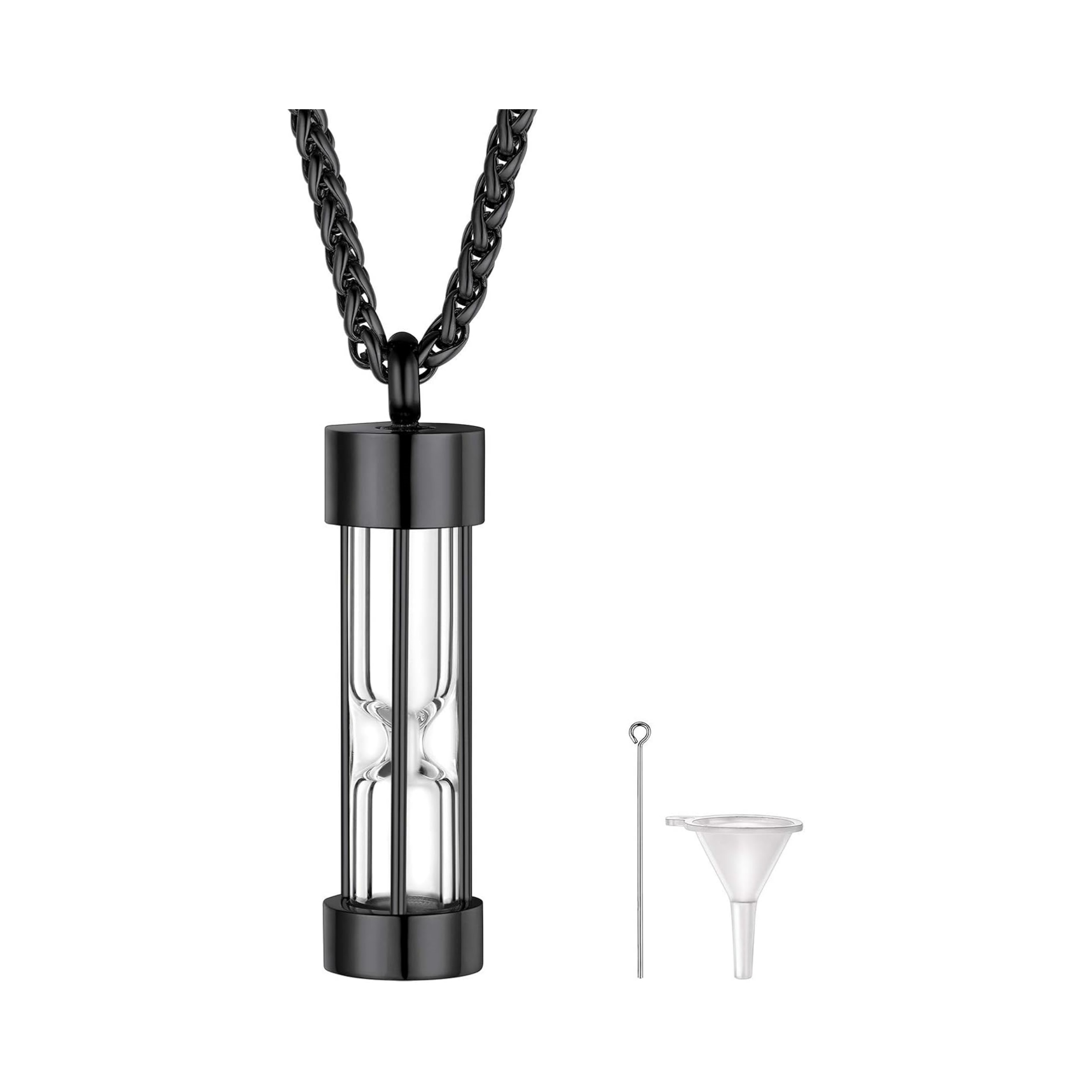 Ashes Sand Clock Pendant Necklaces