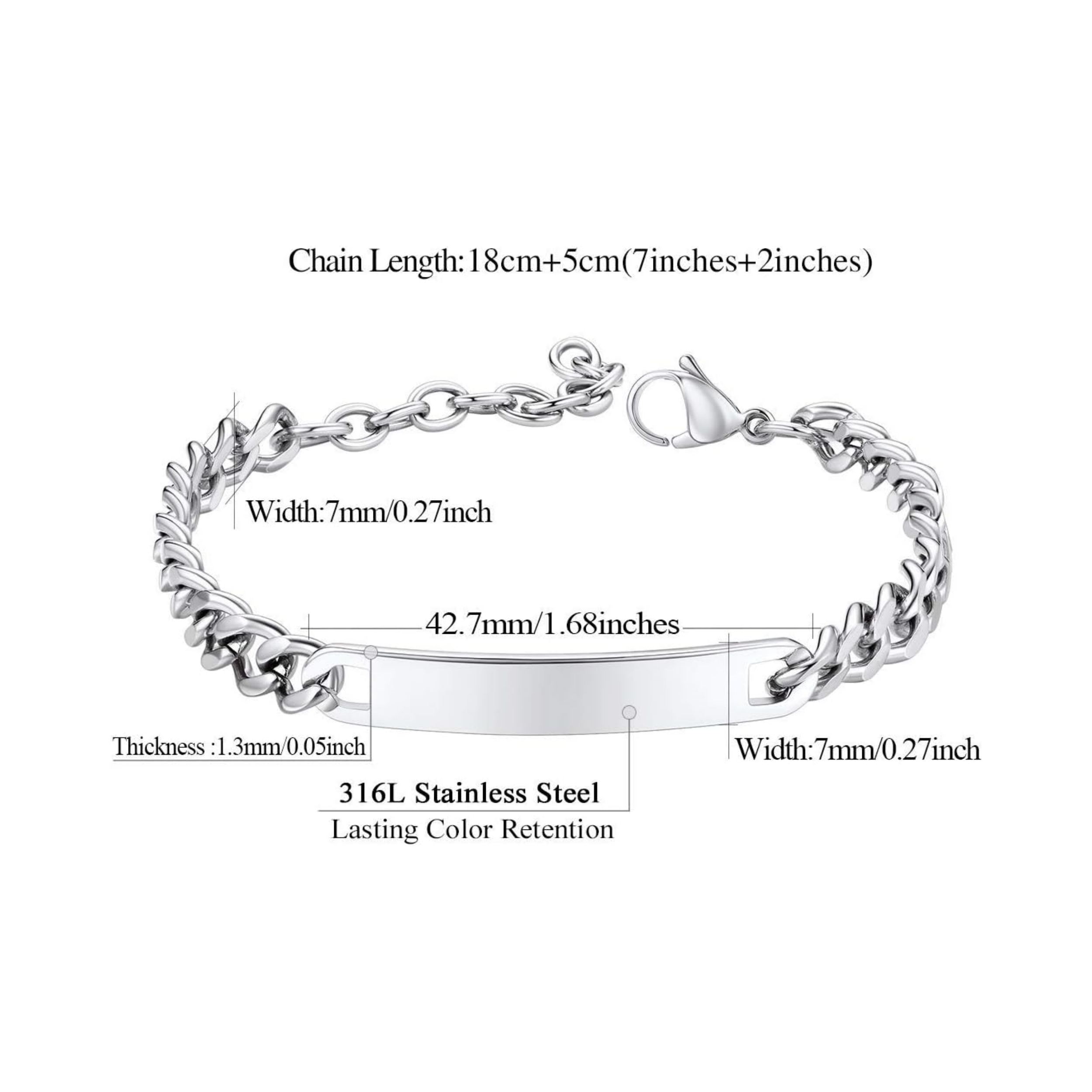 Chunky Cuban Bar Bracelets 