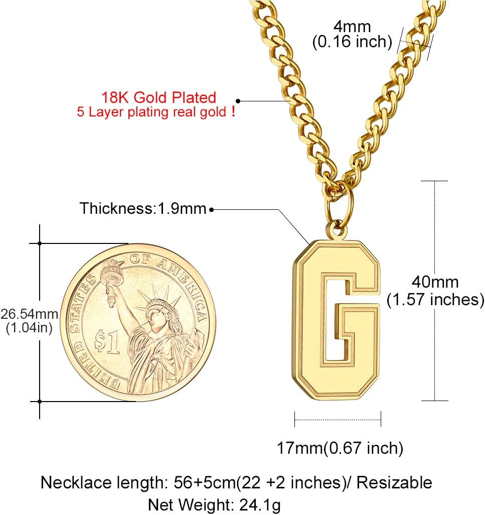 Initial G letter Necklace