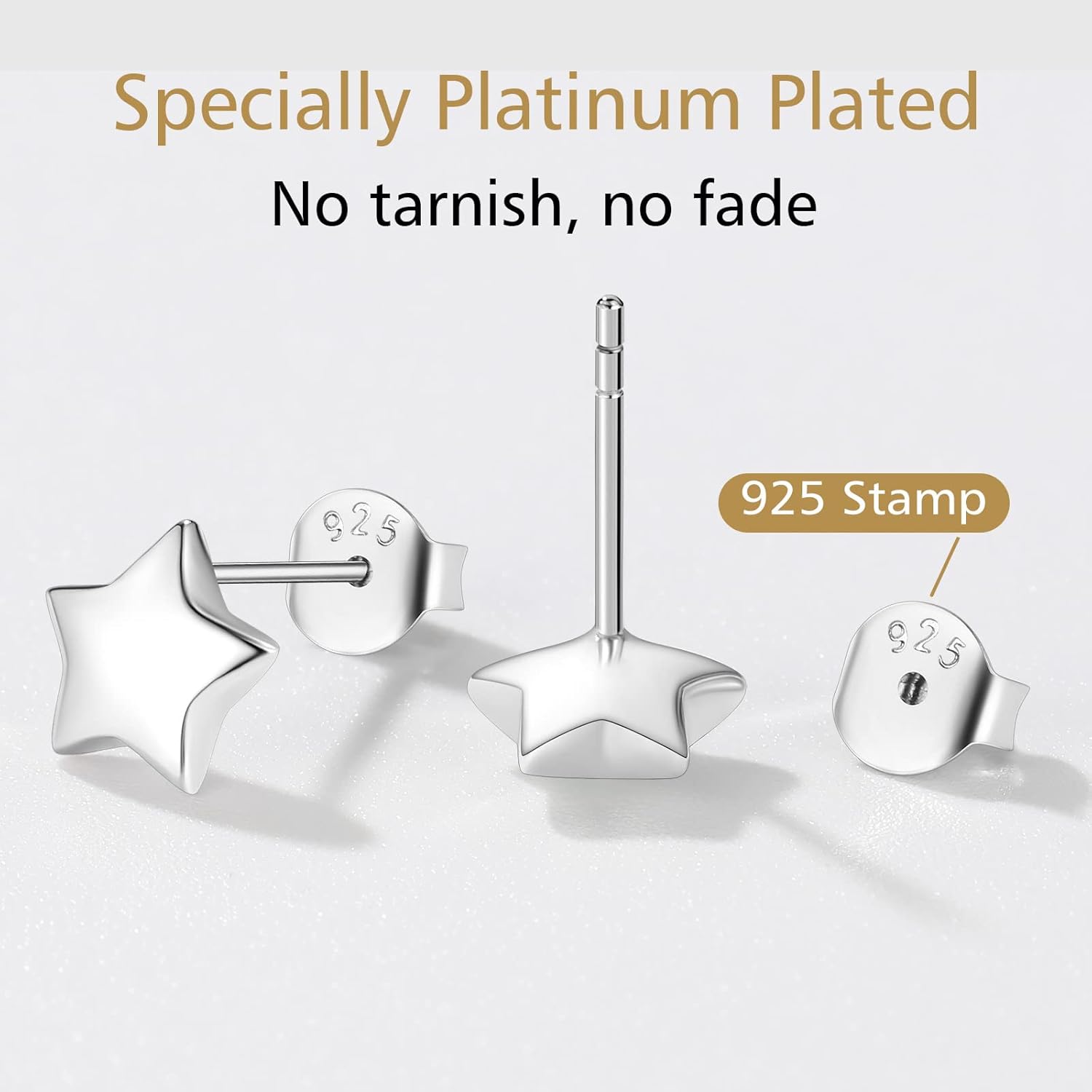 Small Star Tiny Studs Earrings 