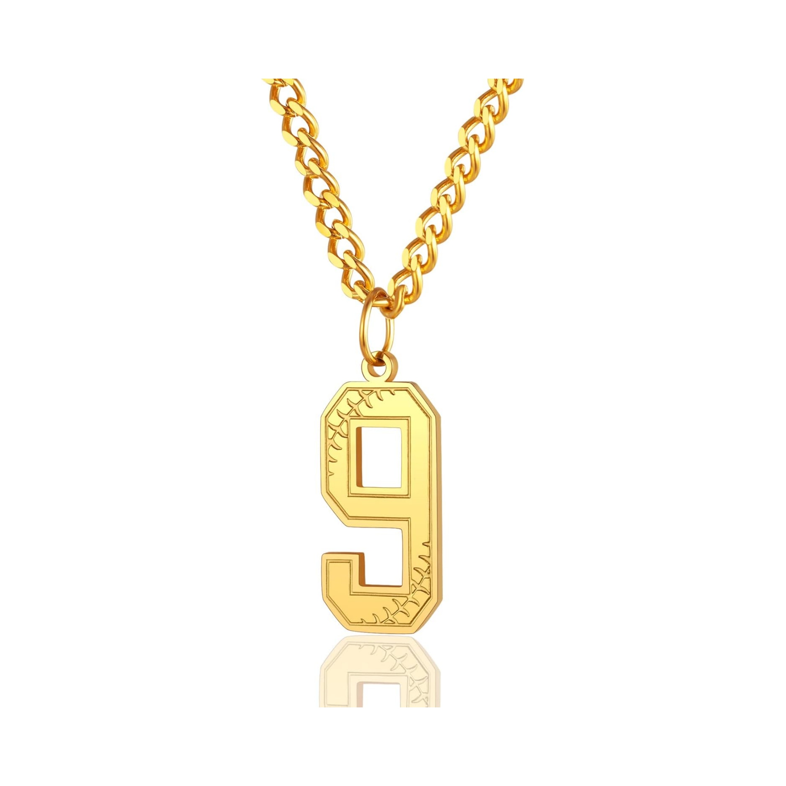 Thorn Mark Lucky Number 9 Necklaces