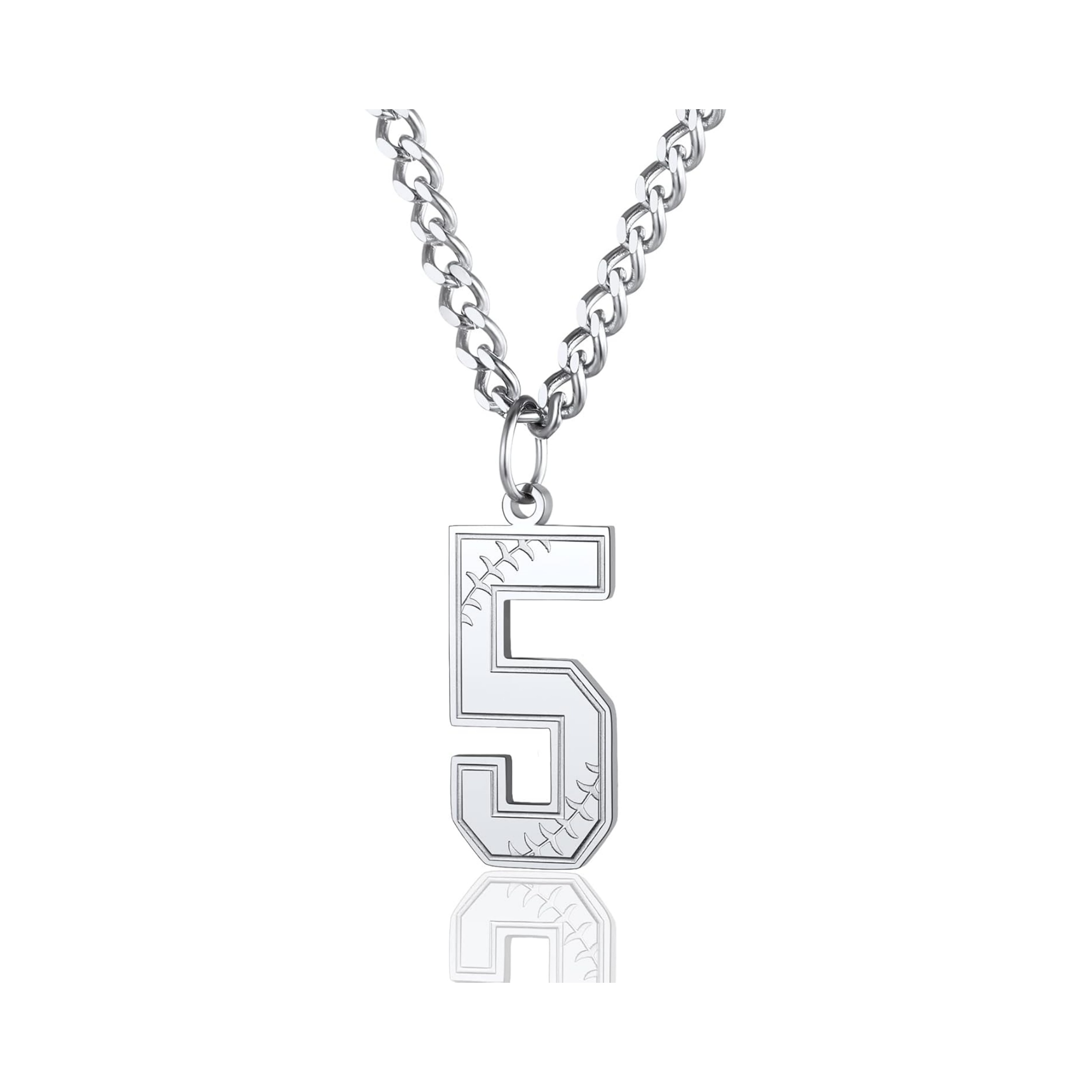 Thorn Mark Lucky Number 5 Necklaces