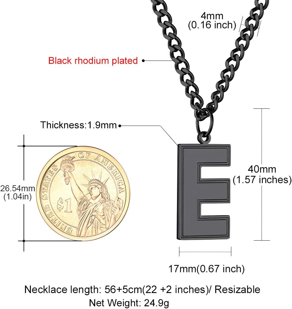 Initial E letter Necklace