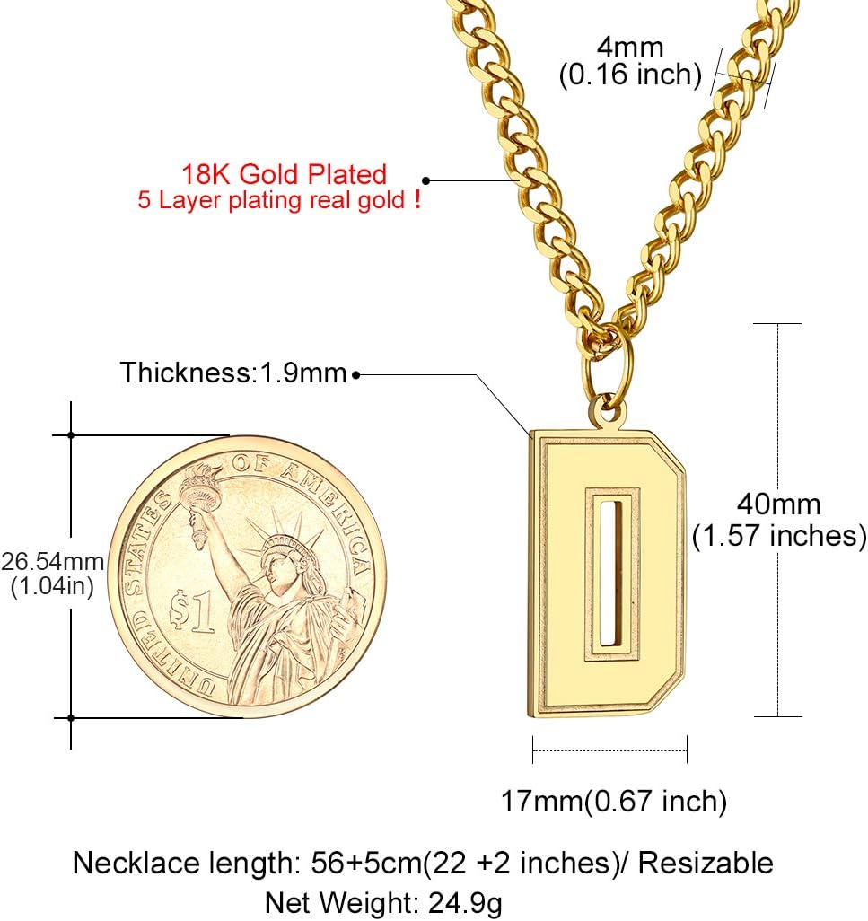 Initial D letter Necklace