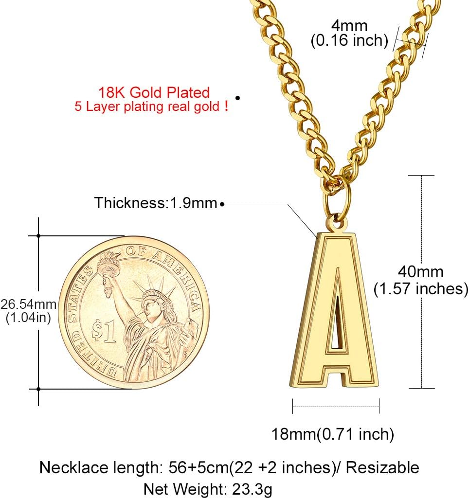 Initial A letter Necklace