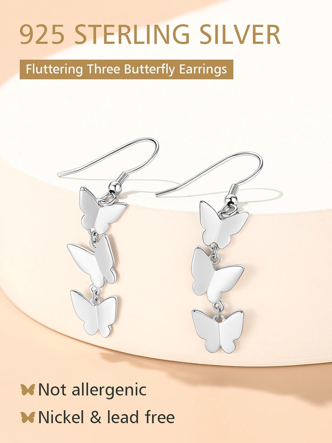 Trendy Butterfly Dangle Earrings