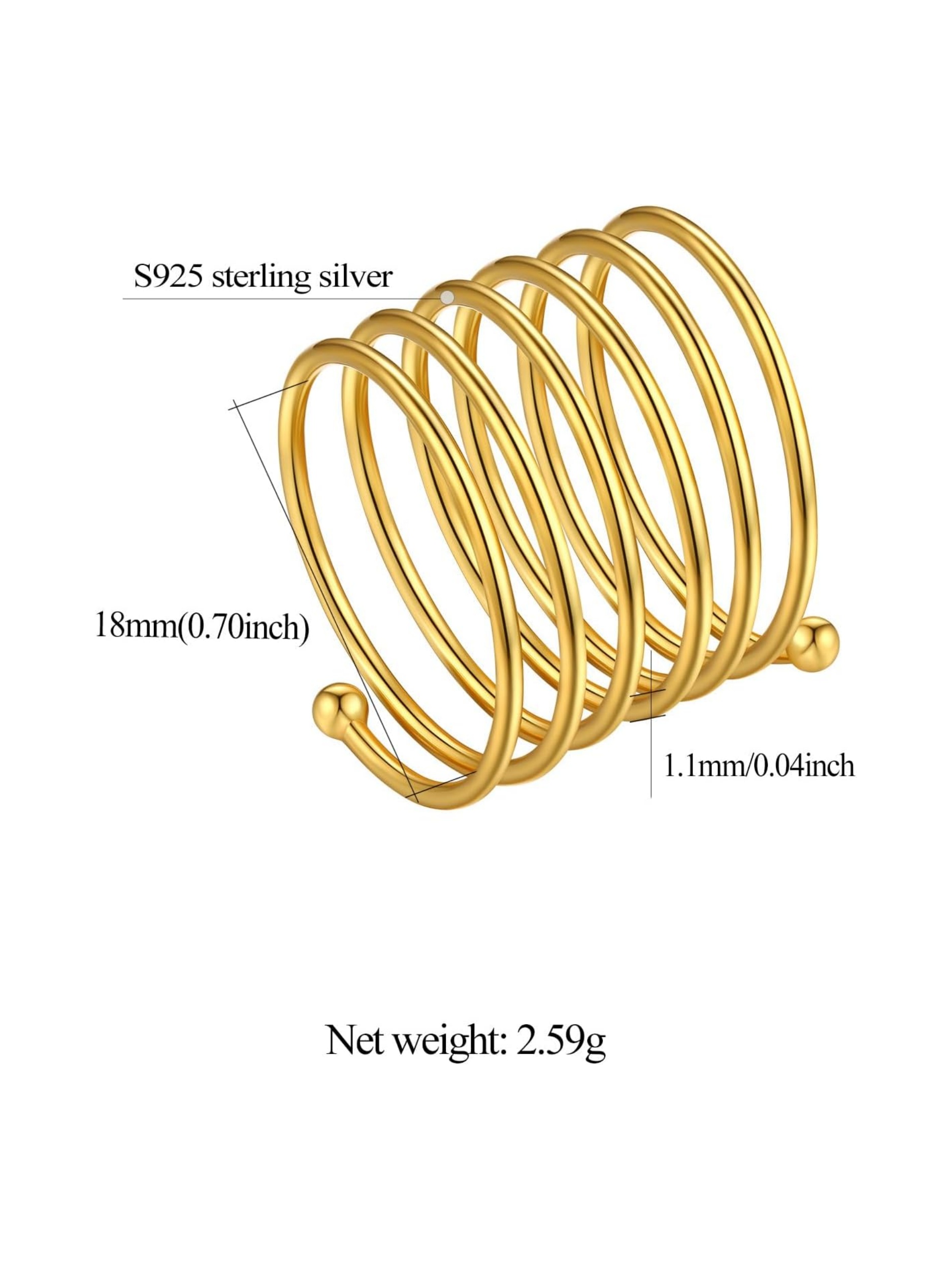 Vintage Intertwined Cross Long Wire Full Finger Rings 