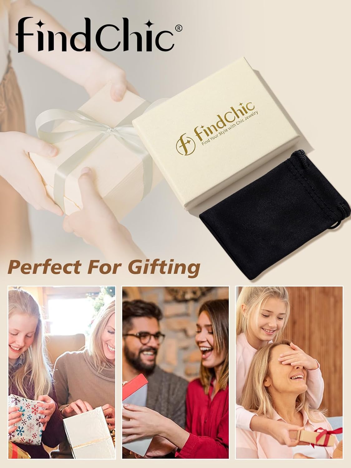 2PCS Cuban & Herringbone Ankle Set， FindChic Jewelry gift Package, memorial gift