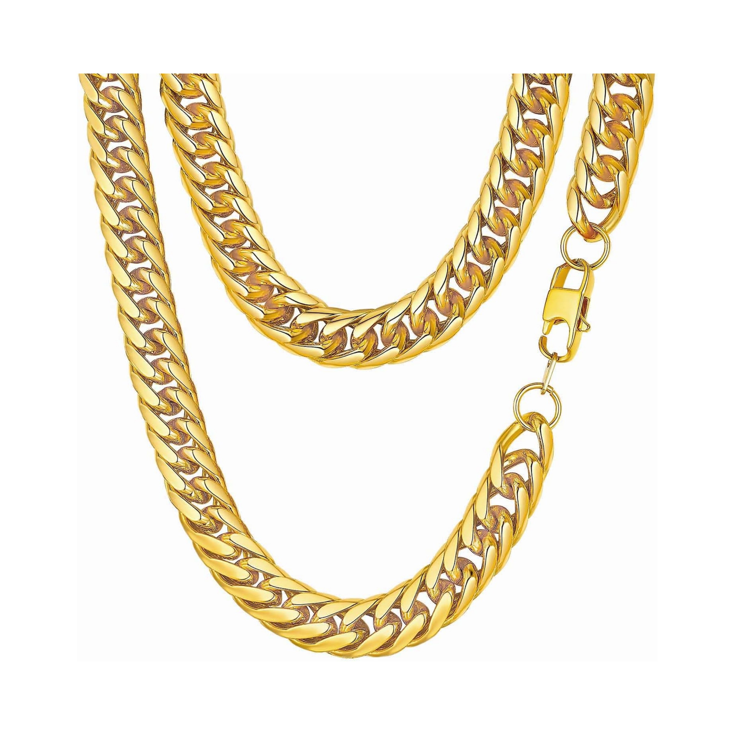 12MM Thick Cuban Link Chain Chunky Necklace