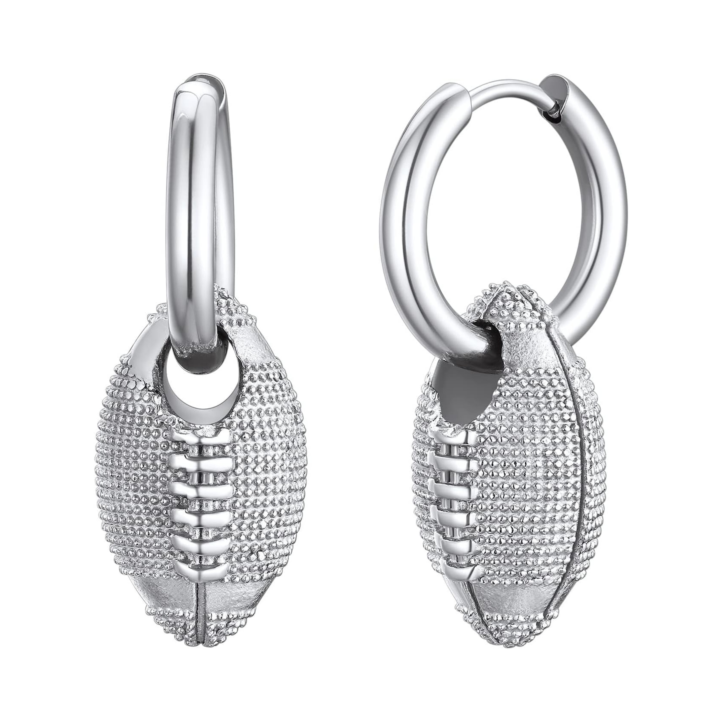 Rugby Huggie Hoop Earrings 