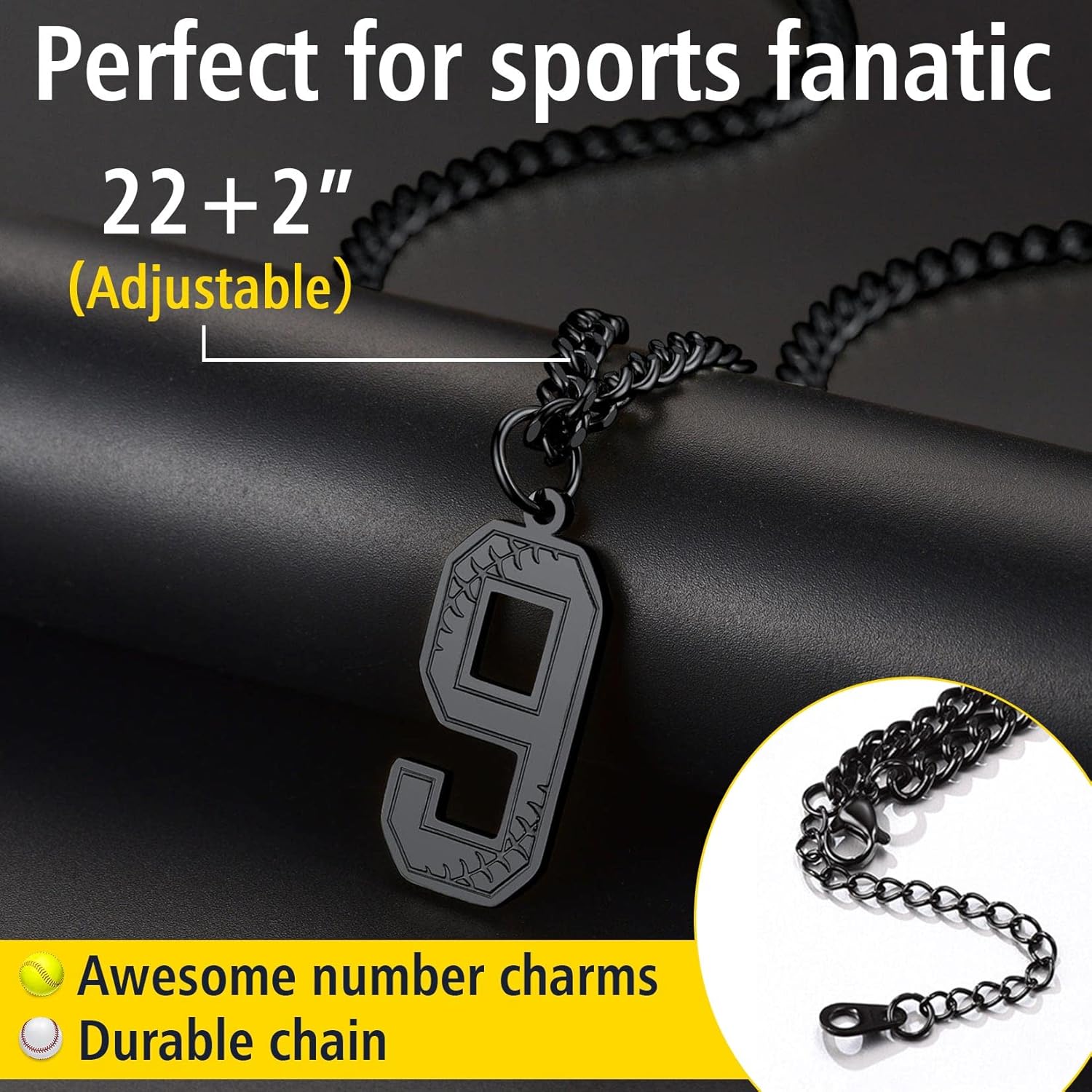 Thorn Mark Lucky Number 9 Necklaces