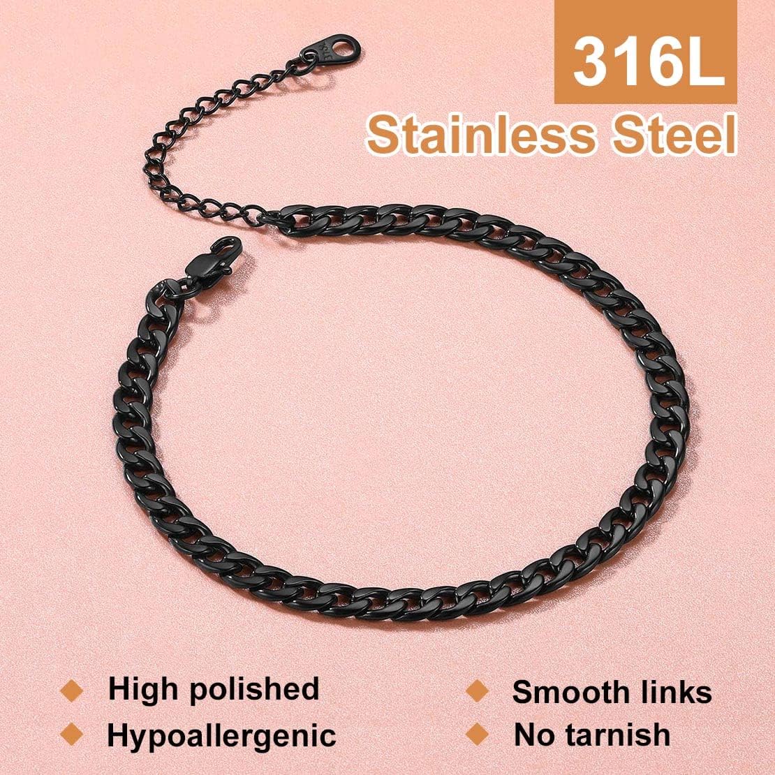 Cuban Curb Chain Anklets