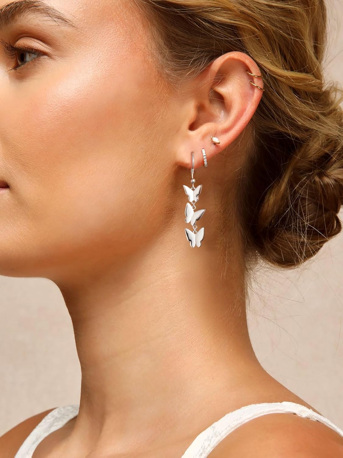 Trendy Butterfly Dangle Earrings