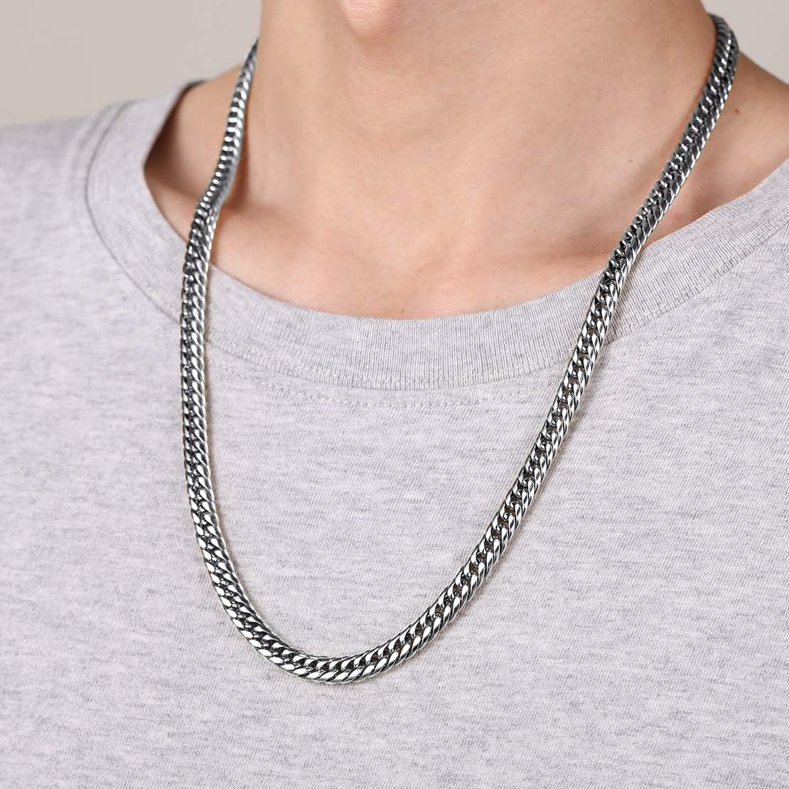 6mm Width Stainless Steel Double Tight Cuban Curb Link Chain