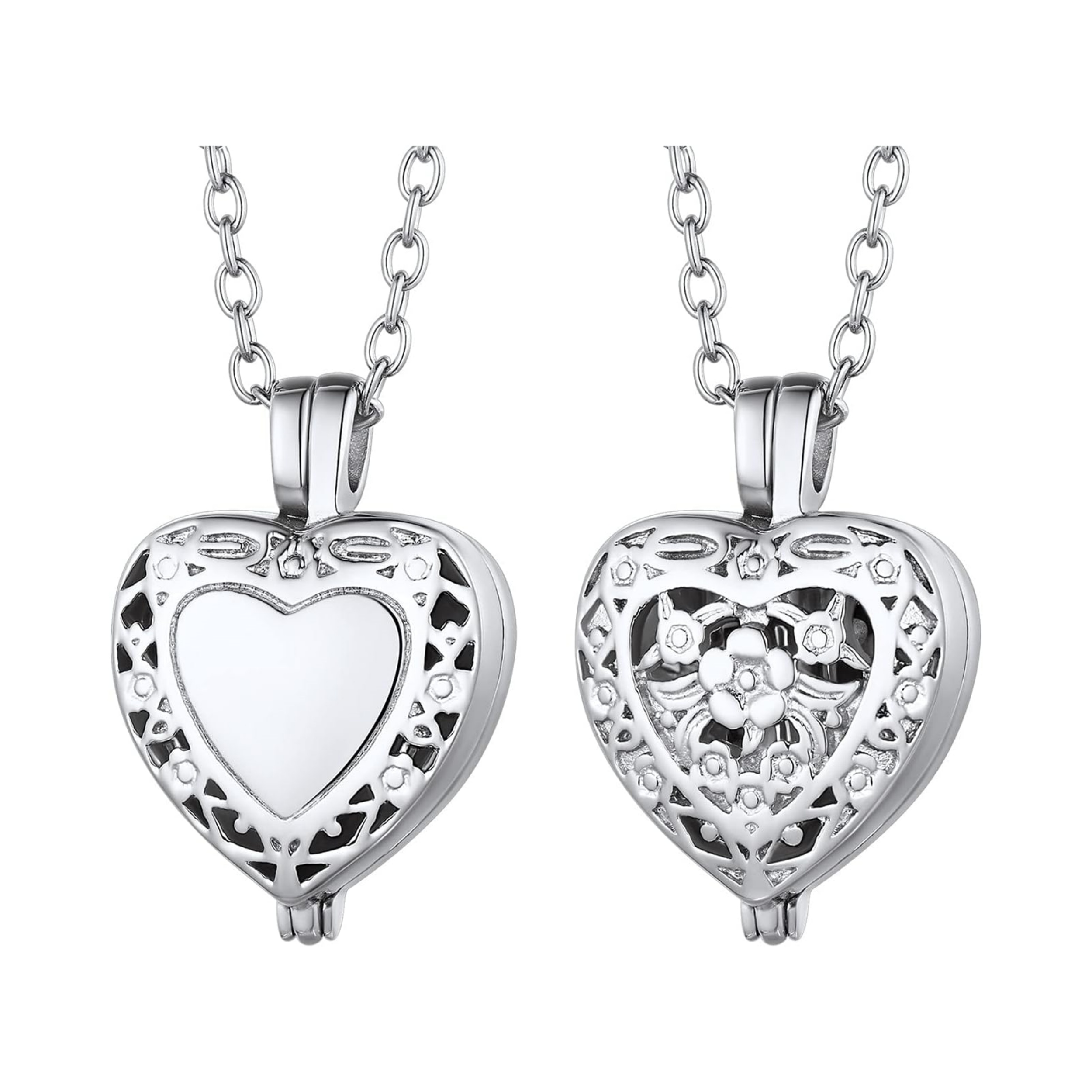 Hollow heart Vintage Urn Necklaces