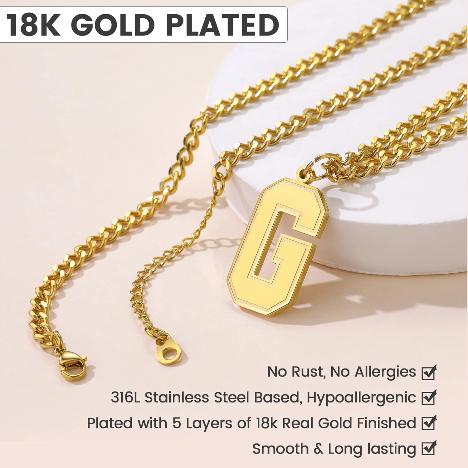 Initial A letter Necklace