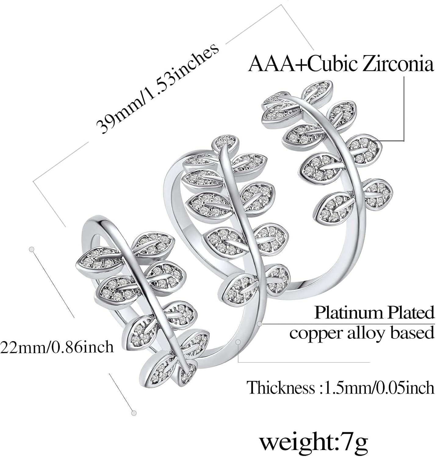 Adjustable Flower Knuckle Finger Rings