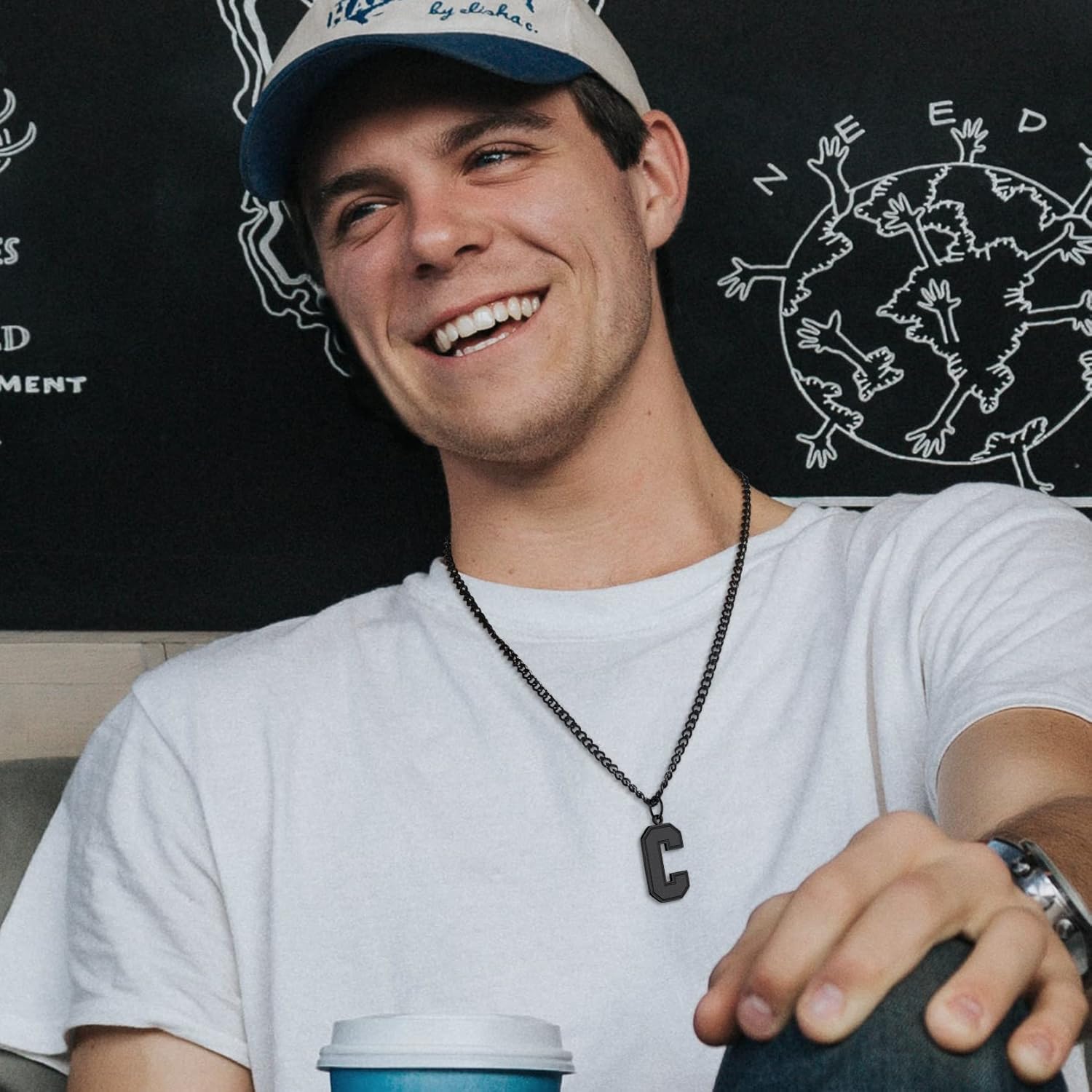 Initial C letter Necklace