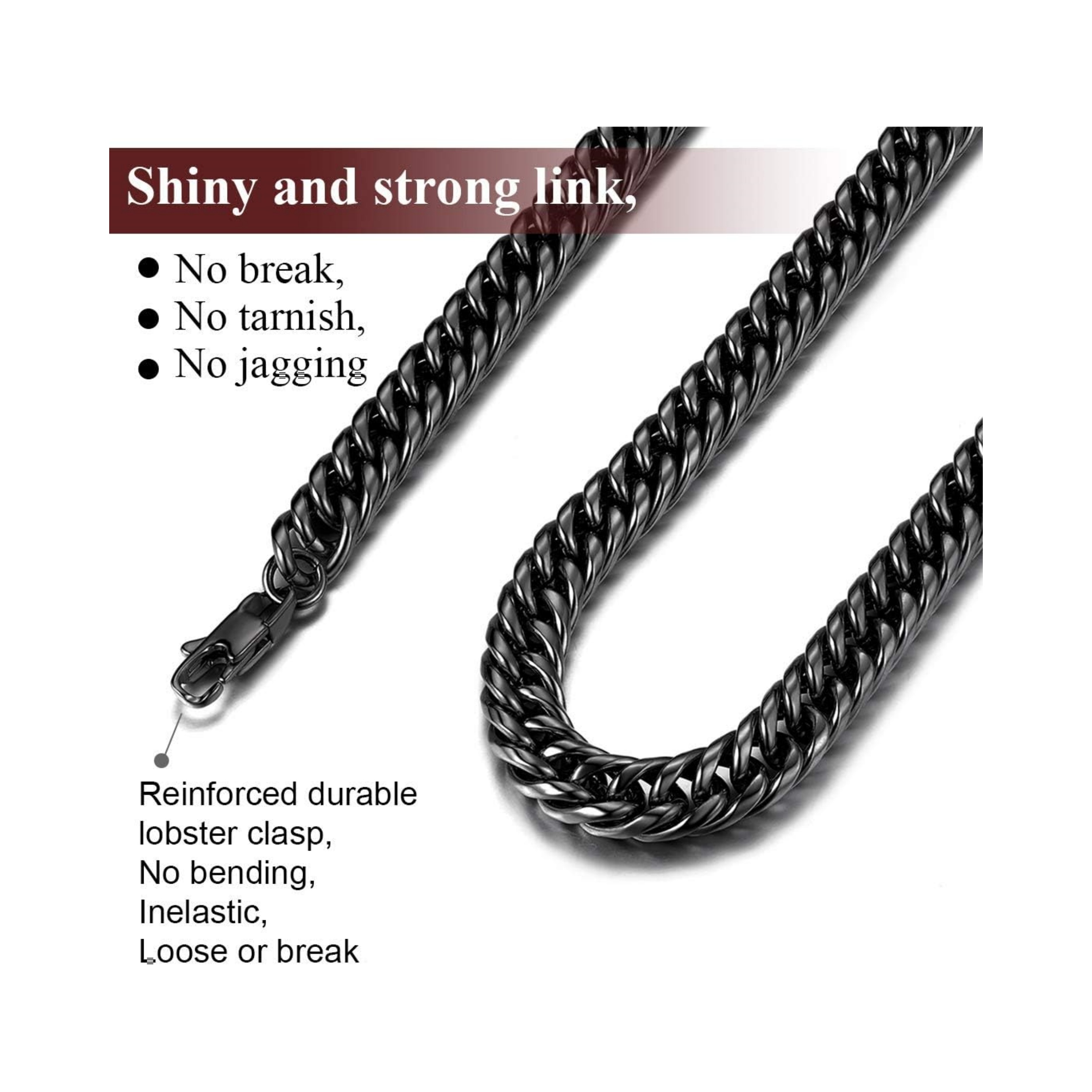 9mm Double Tight Cuban Curb Chunky Link Chain