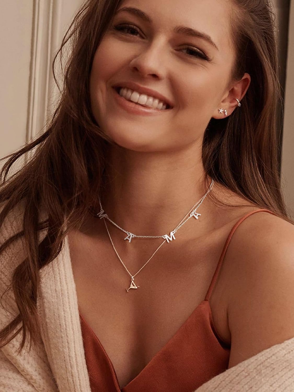 Cubic Zirconia MAMA Mom Choker Necklace