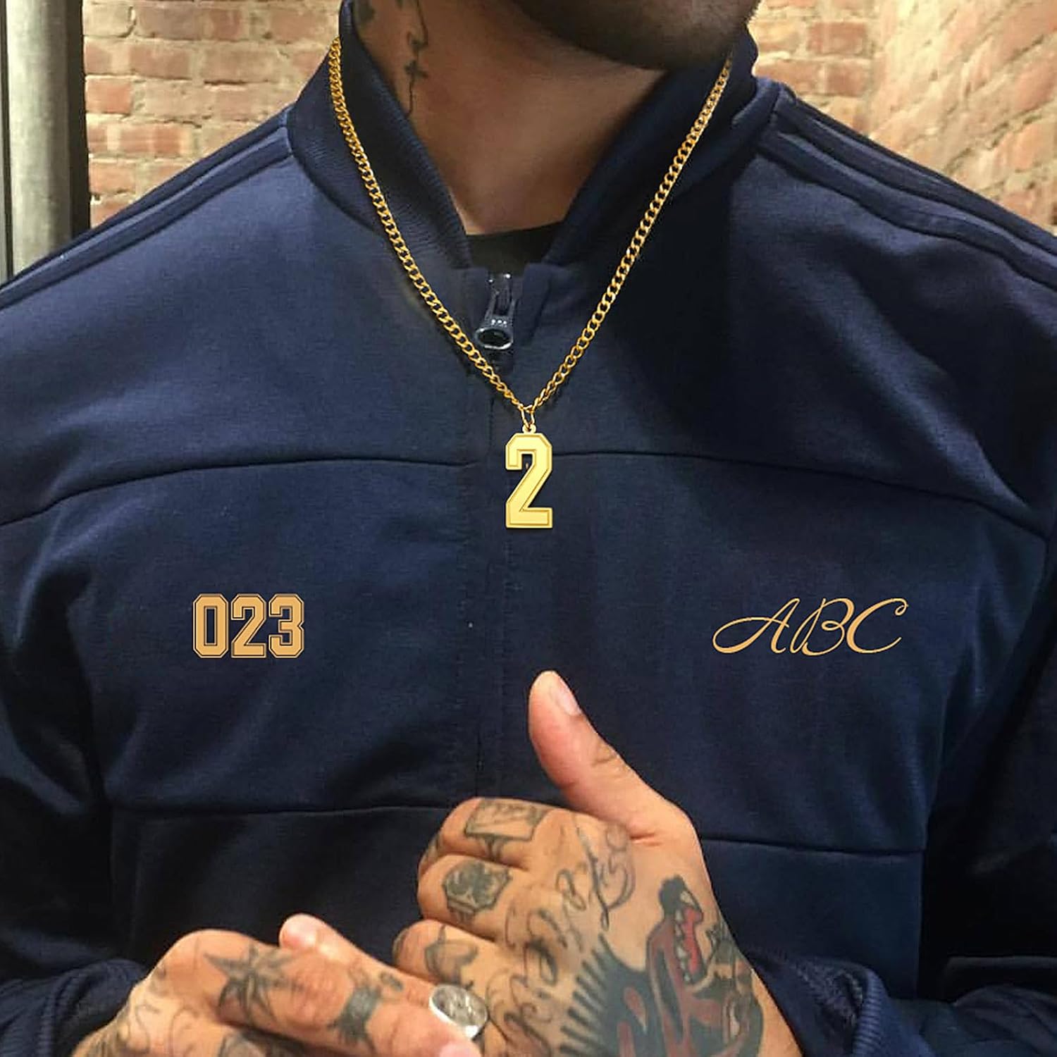 Sports Jersey Lucky Basketball Number 2 Necklaces