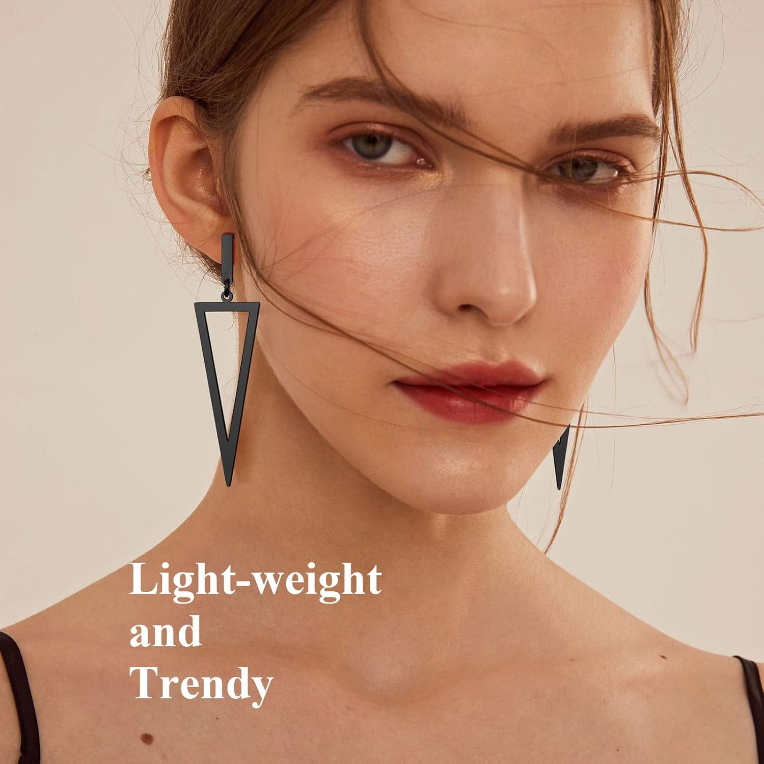 Triangle Pierced Drop & Dangle Earrings