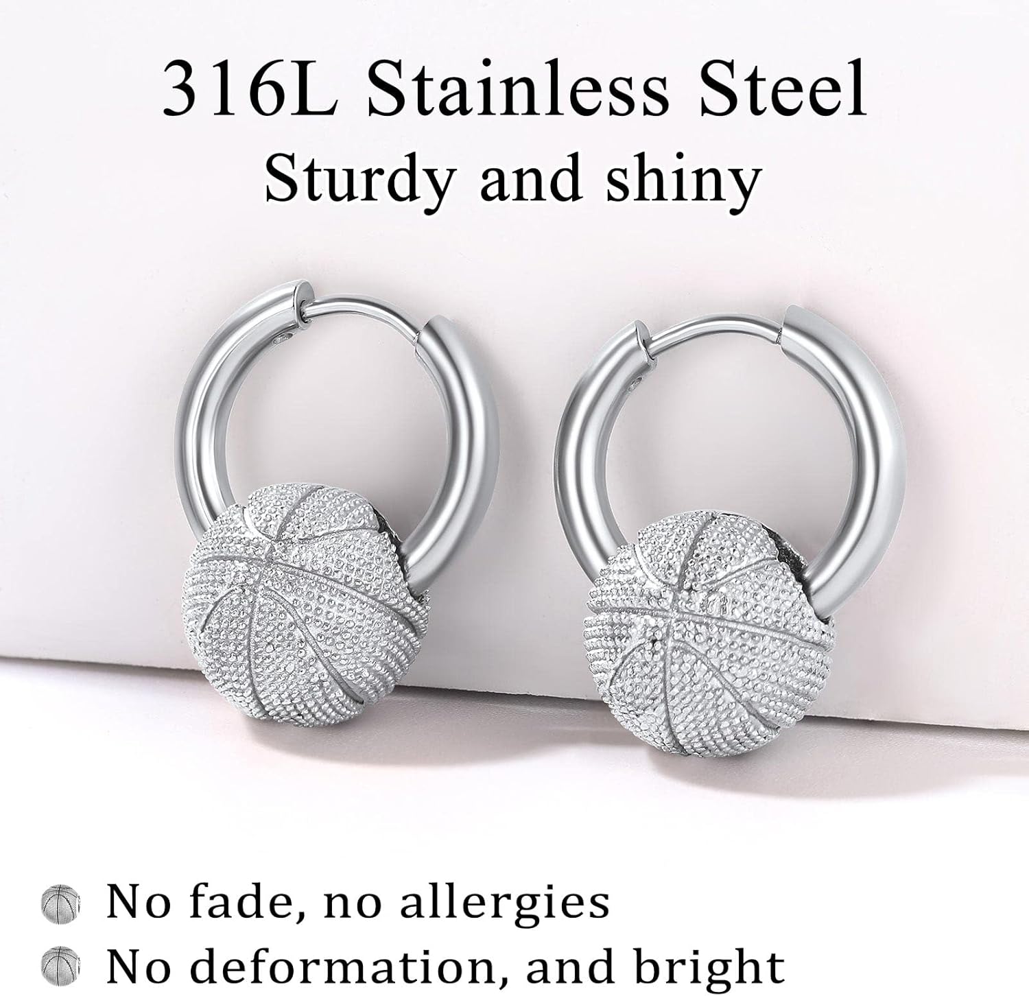 Basketball Hoops Huggie Earring