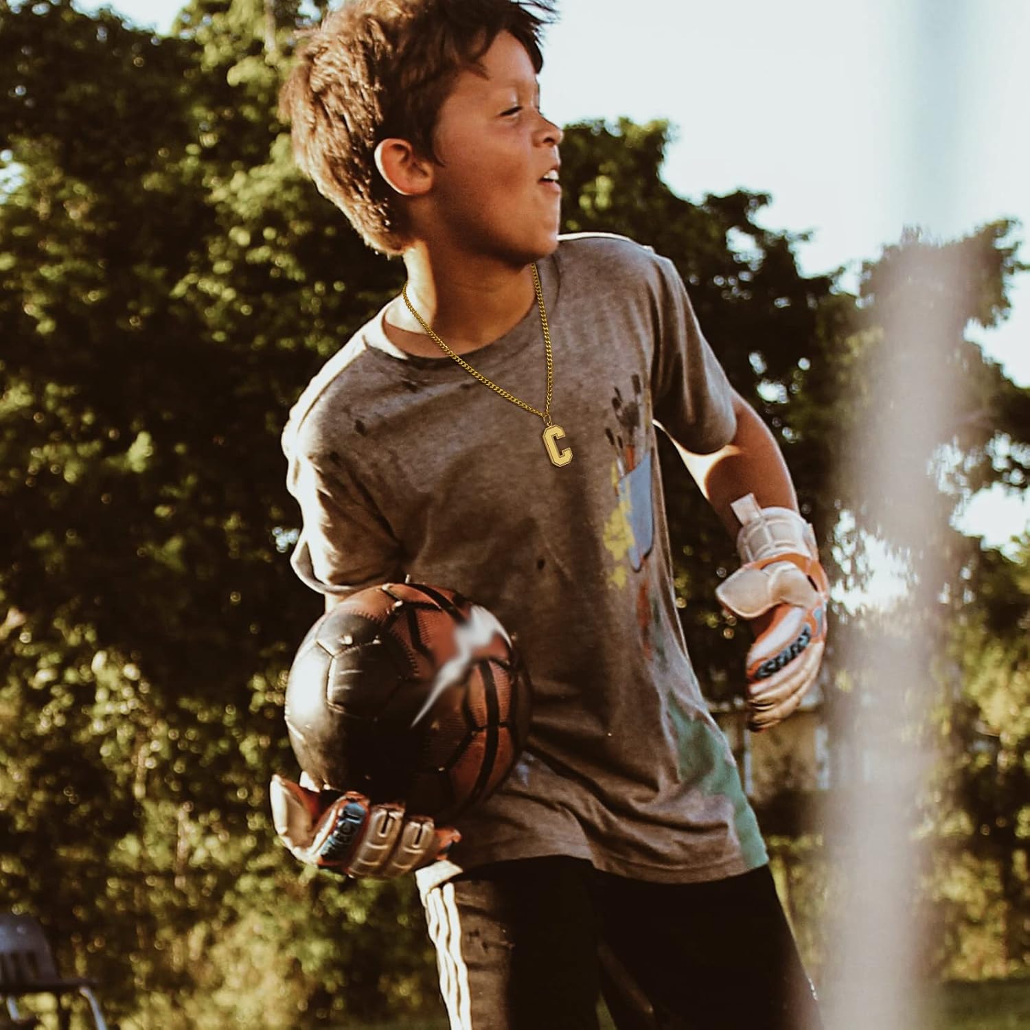 Initial C letter Necklace