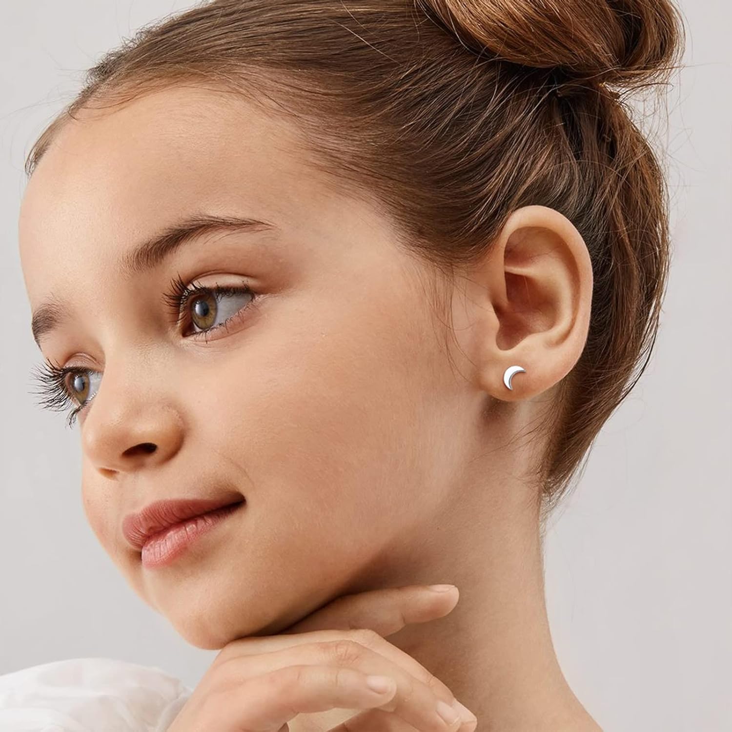 Moon and Star Stud Earrings