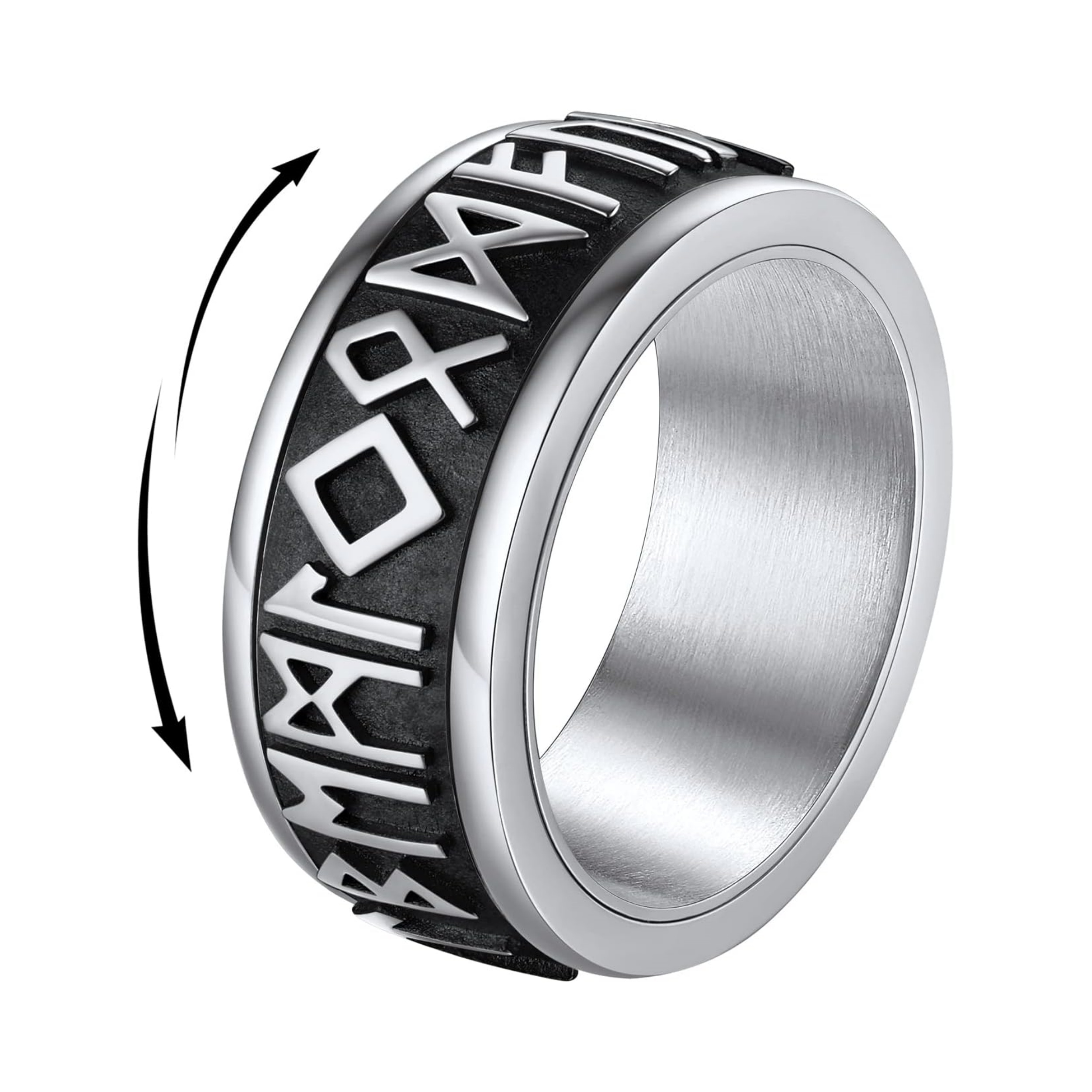 Viking Rune Spinner Anxiety Stress Relief Rings