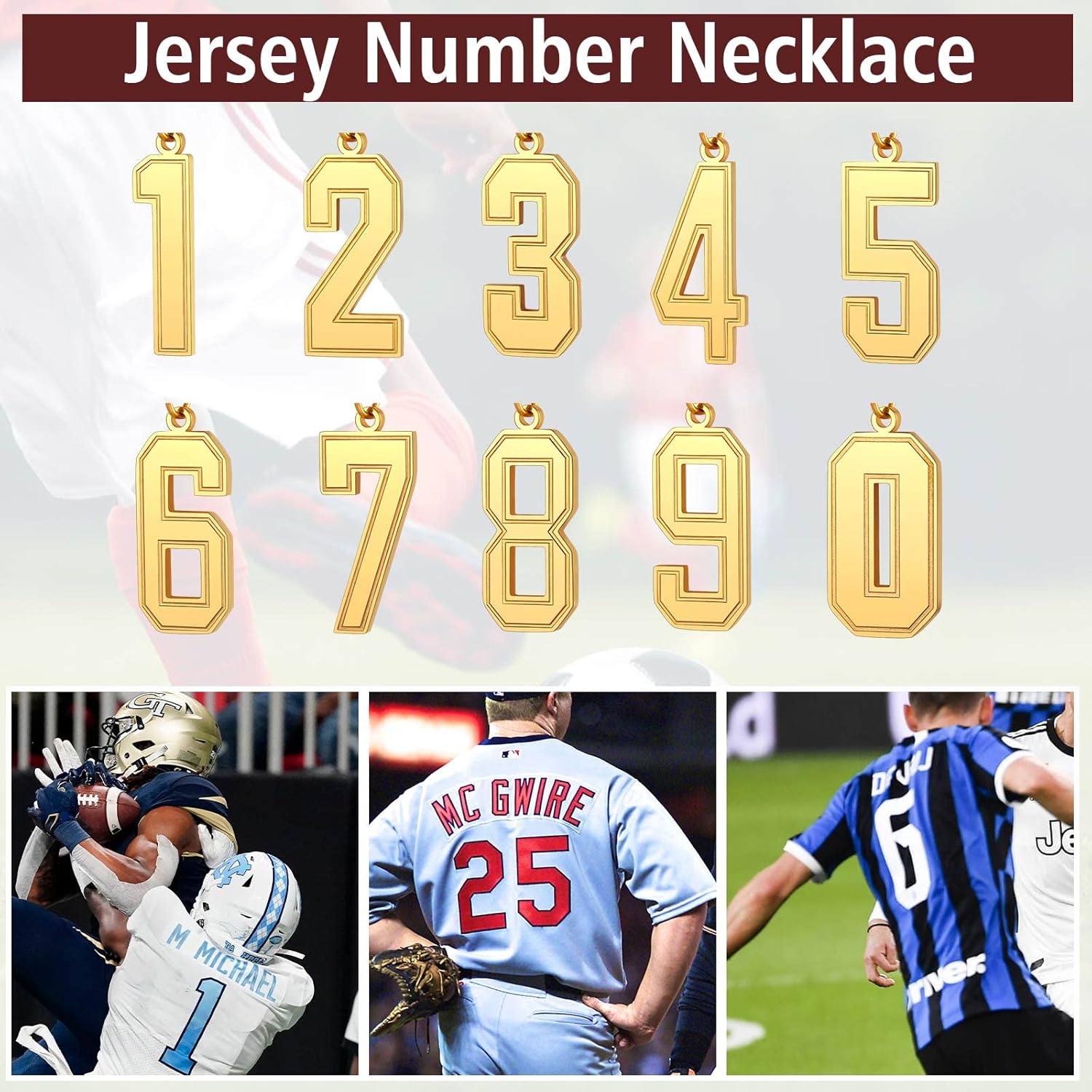 Sports Jersey Lucky Basketball Number 2 Necklaces