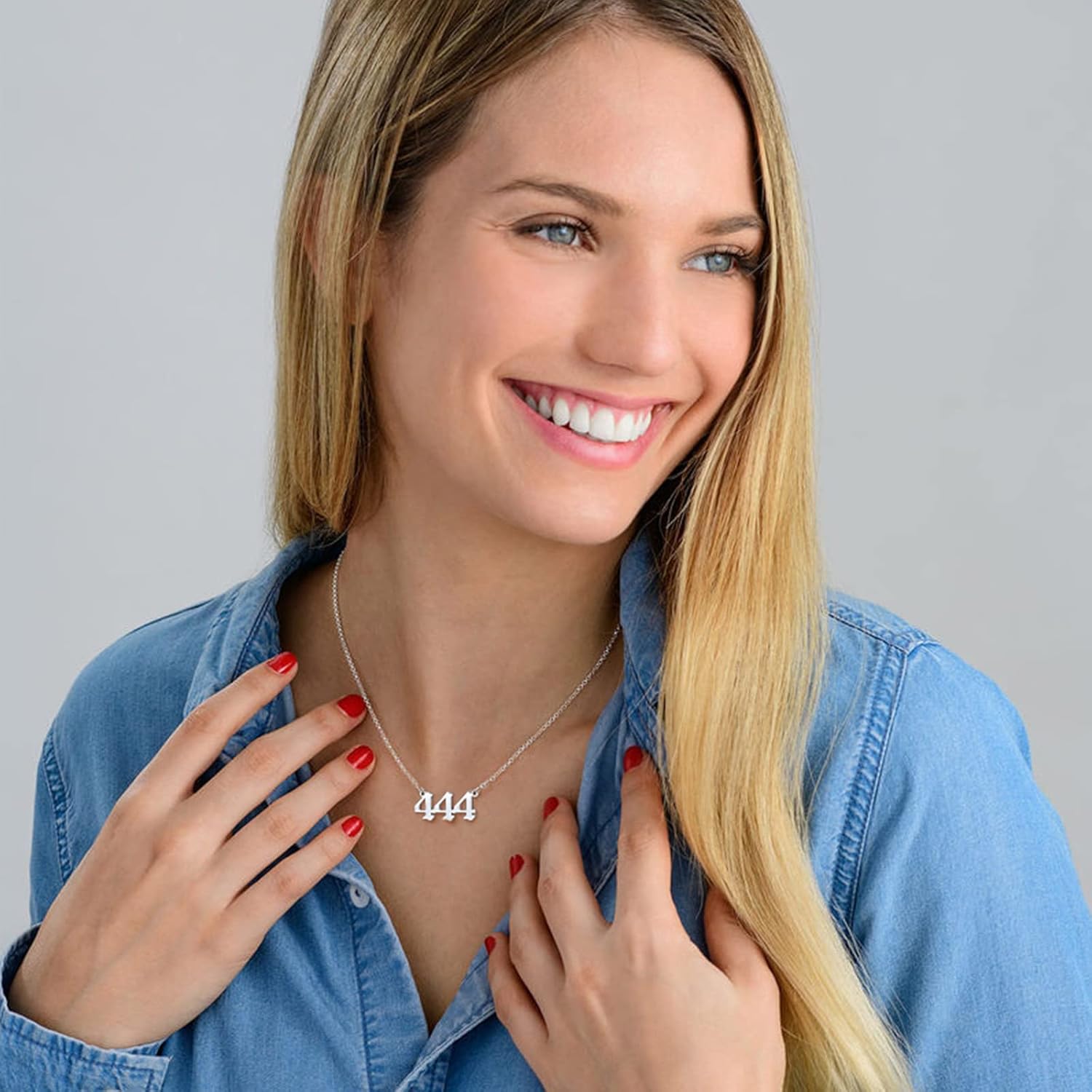 Dainty Angel Number 666 Necklace