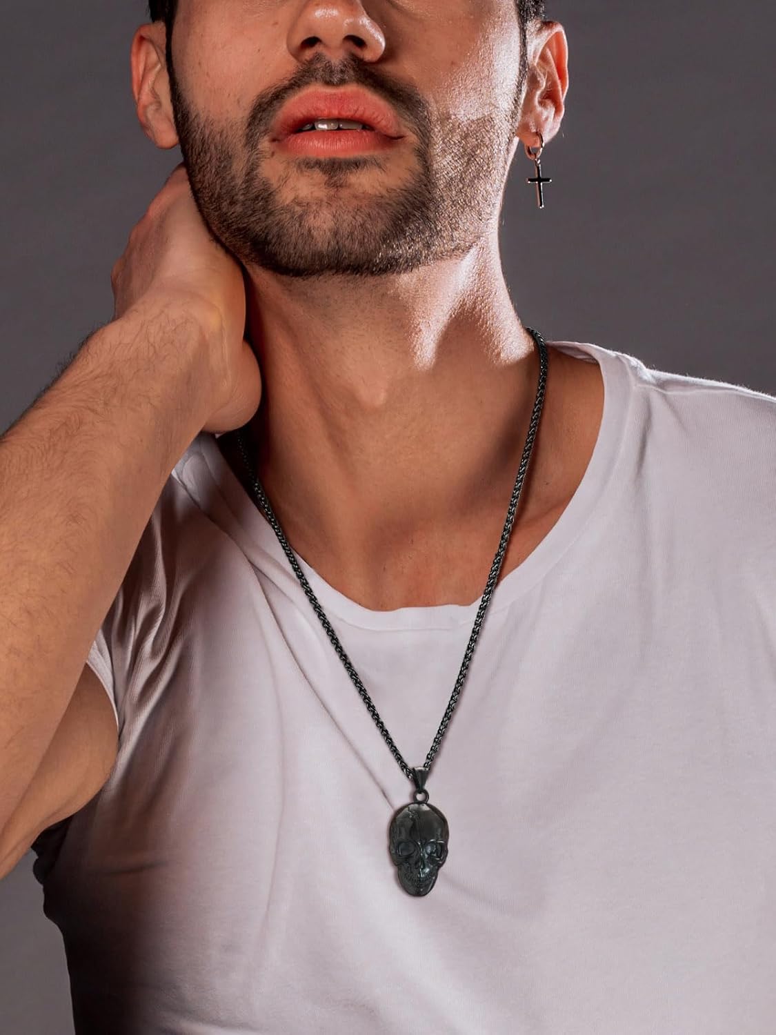 Skull Fissured Head Pendant Necklaces