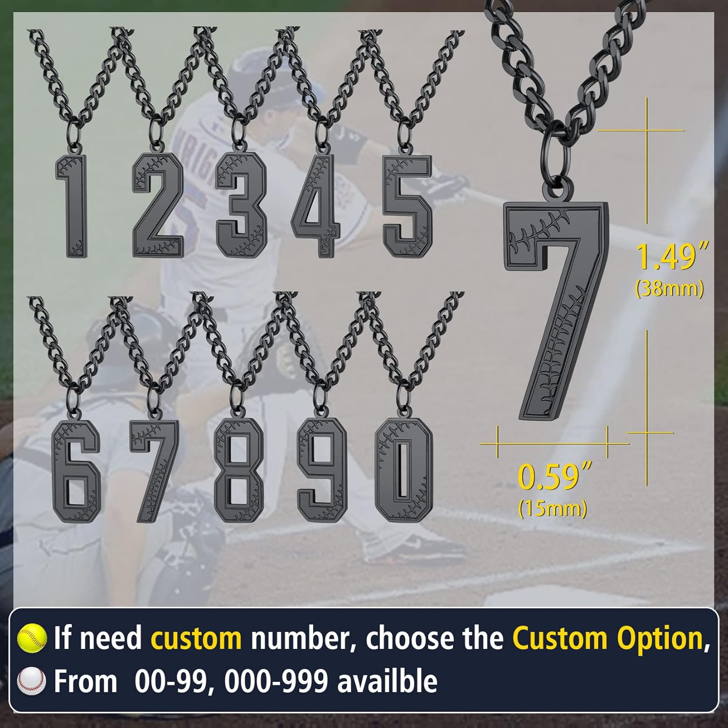 Thorn Mark Lucky Number 7 Necklaces