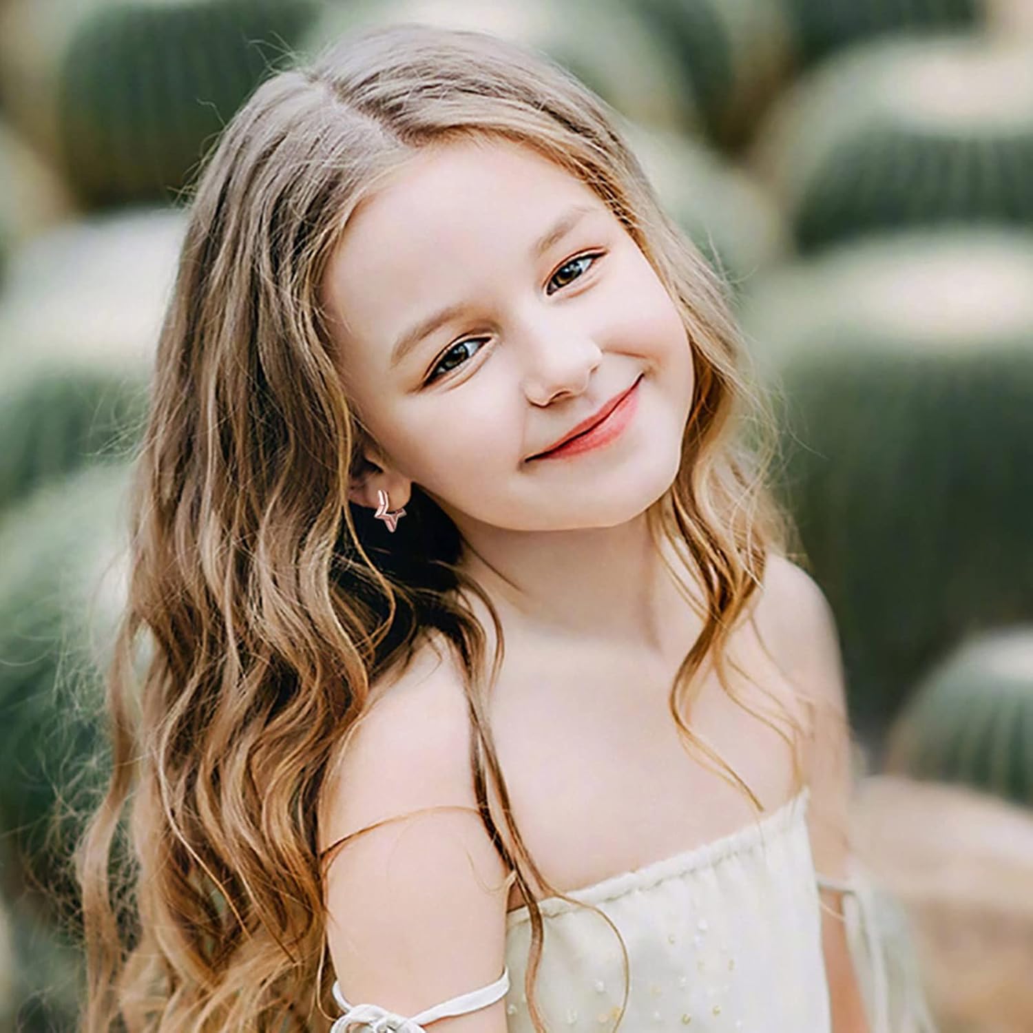 Hollow Star Huggie Hoops Earrings