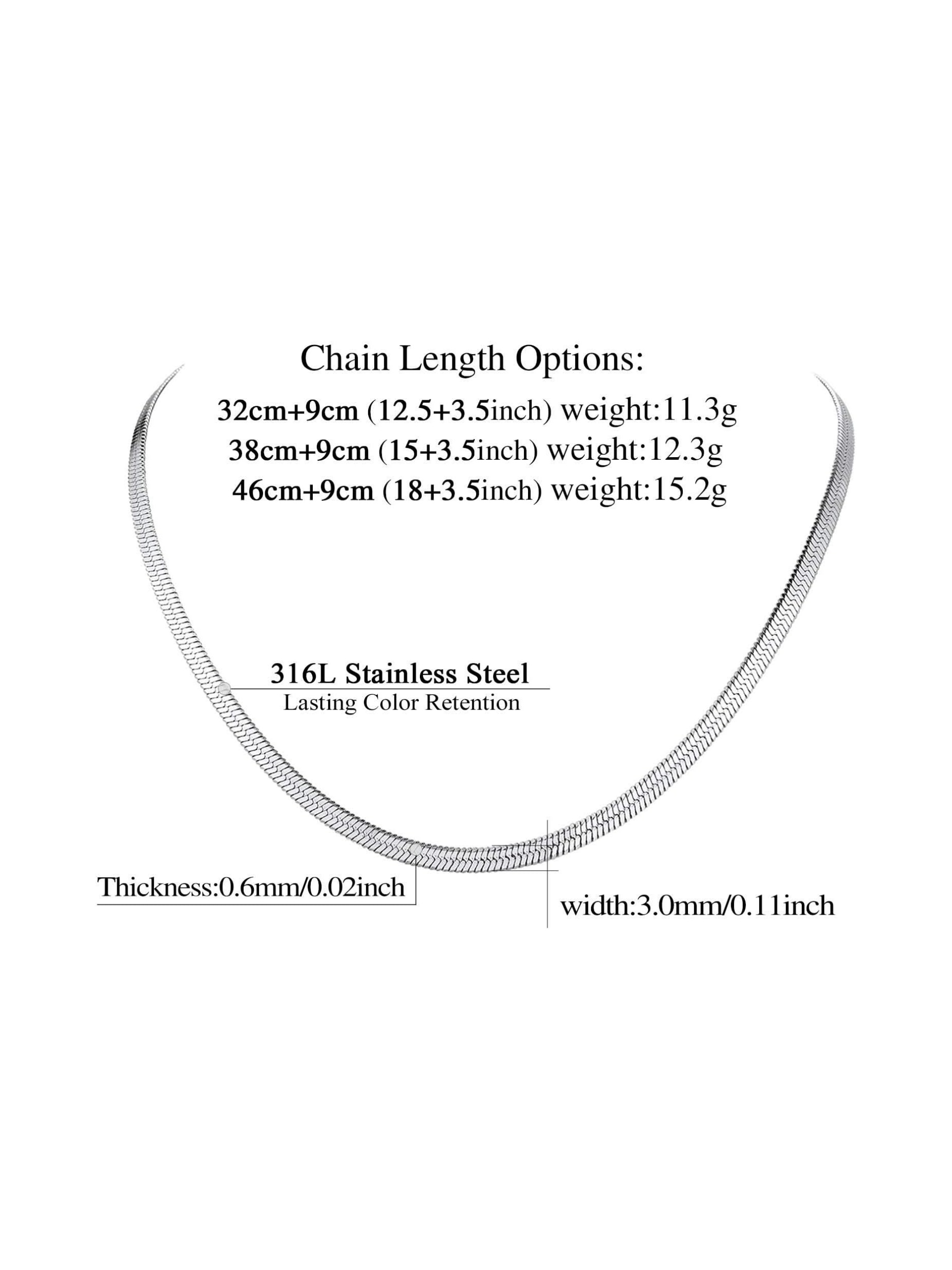 Stunning Herringbone Chains Necklaces 