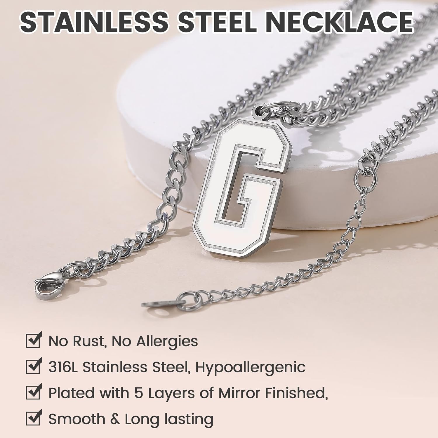 Initial A letter Necklace