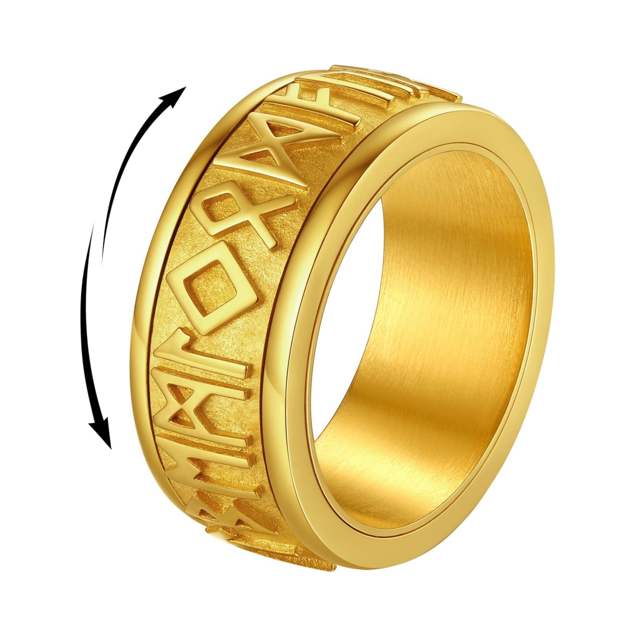 Viking Rune Spinner Anxiety Stress Relief Rings