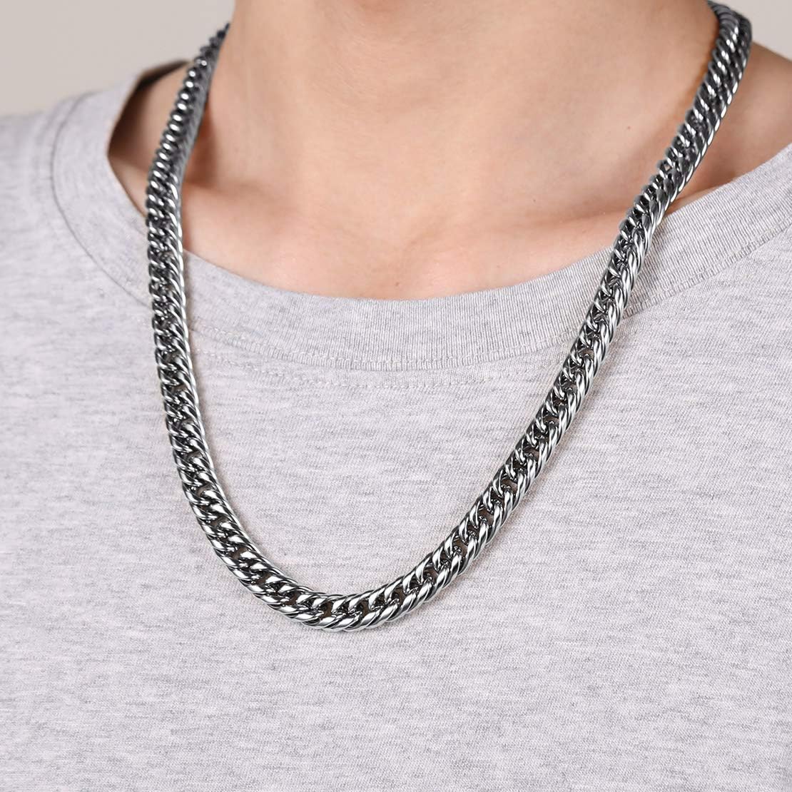 9mm Double Tight Cuban Curb Chunky Link Chain